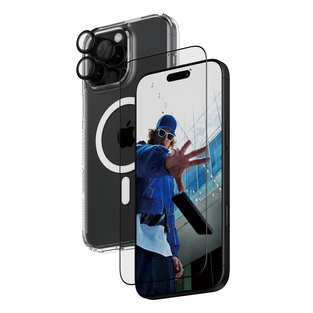 PanzerGlass® 3-i-1 Beskyttelsespakke iPhone 16 Pro Max
