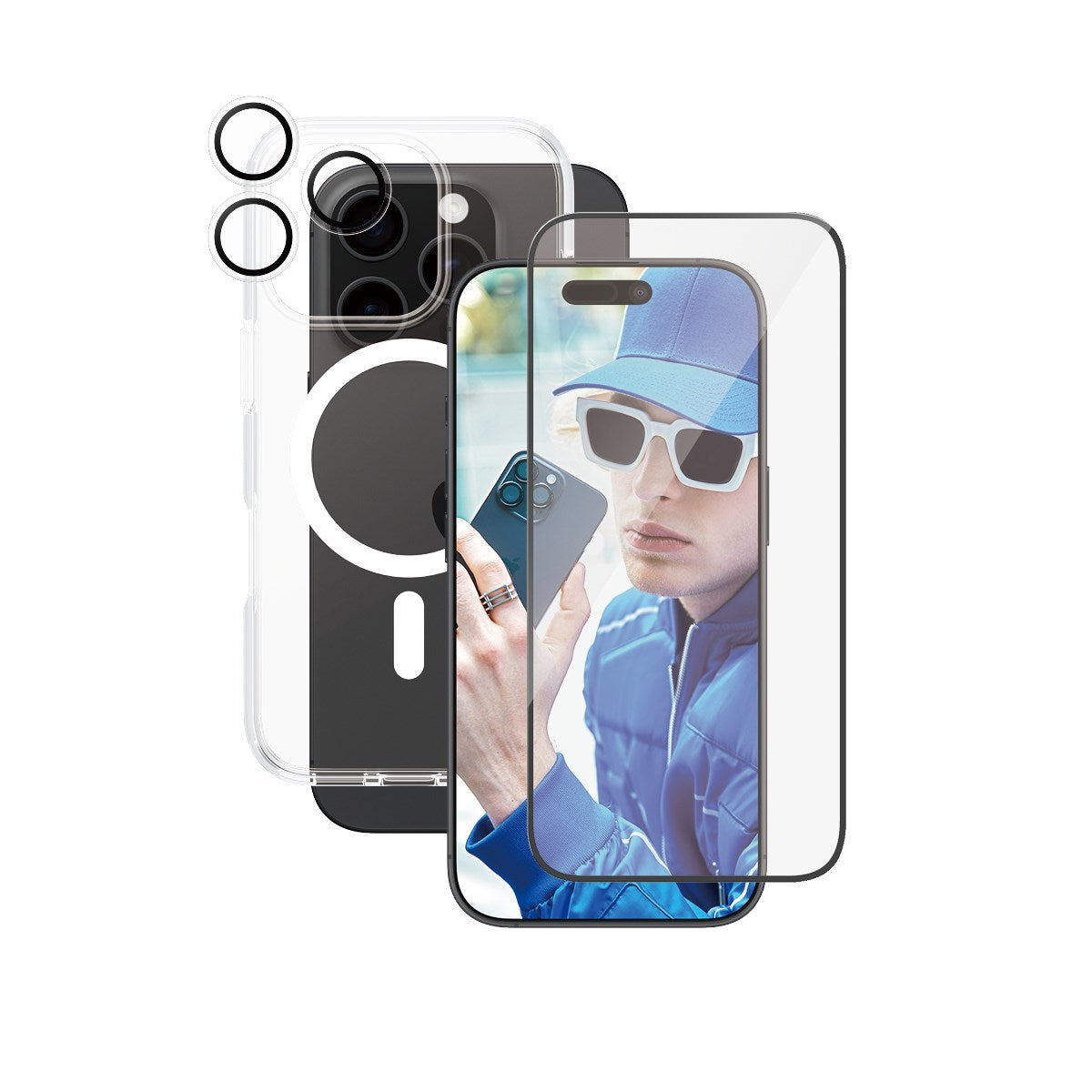 PanzerGlass® | CARE™ by PanzerGlass® 3-i-1 Pakke iPhone 16 Pro
