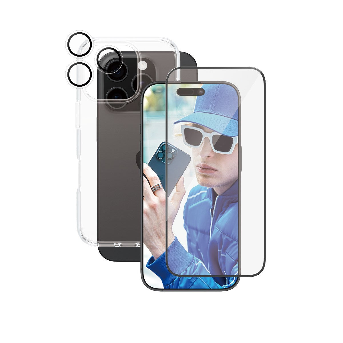 CARE by PanzerGlass® Flagship 3-i-1 Pakke iPhone 16 Pro
