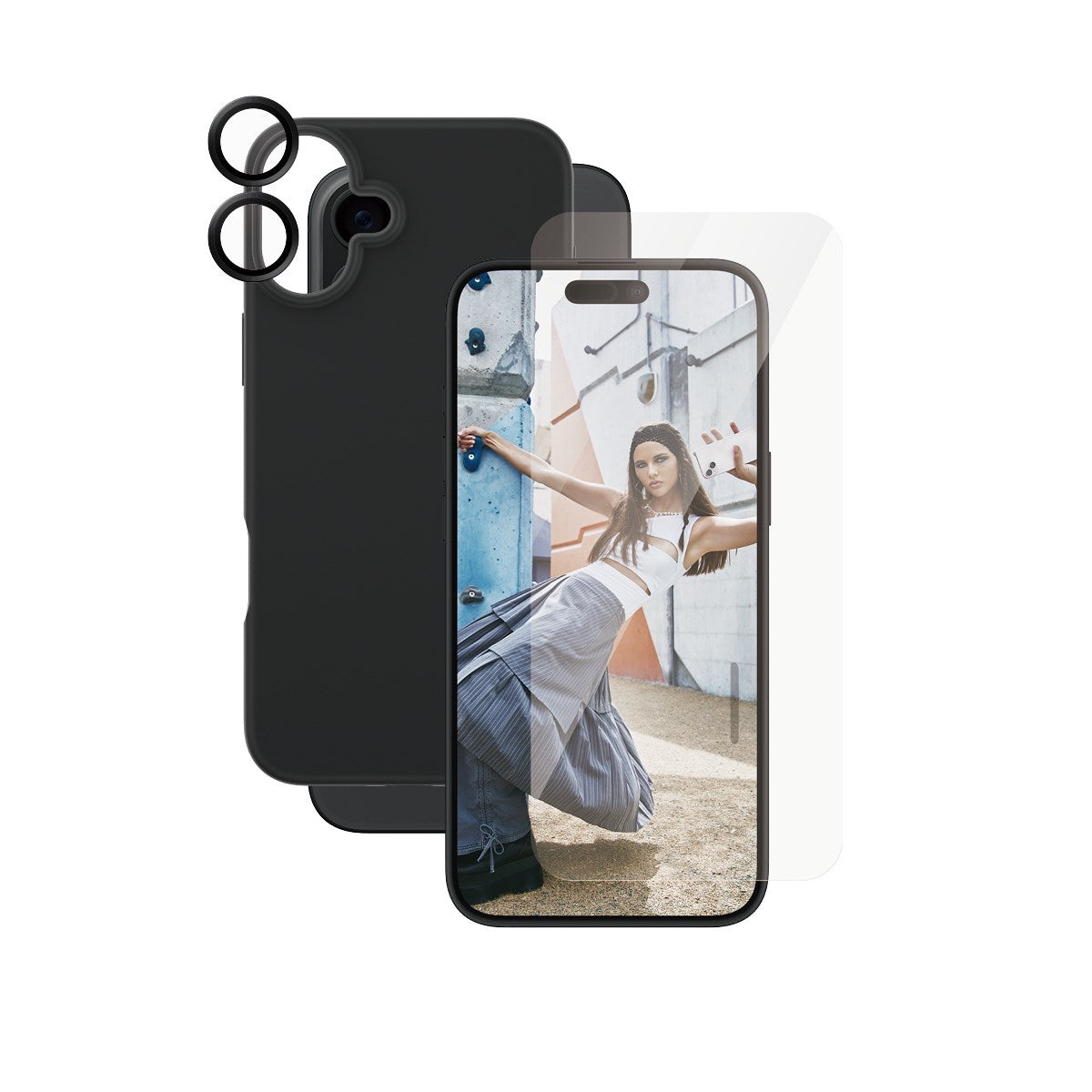 CARE by PanzerGlass® 3-i-1 Pakke iPhone 16 Plus
