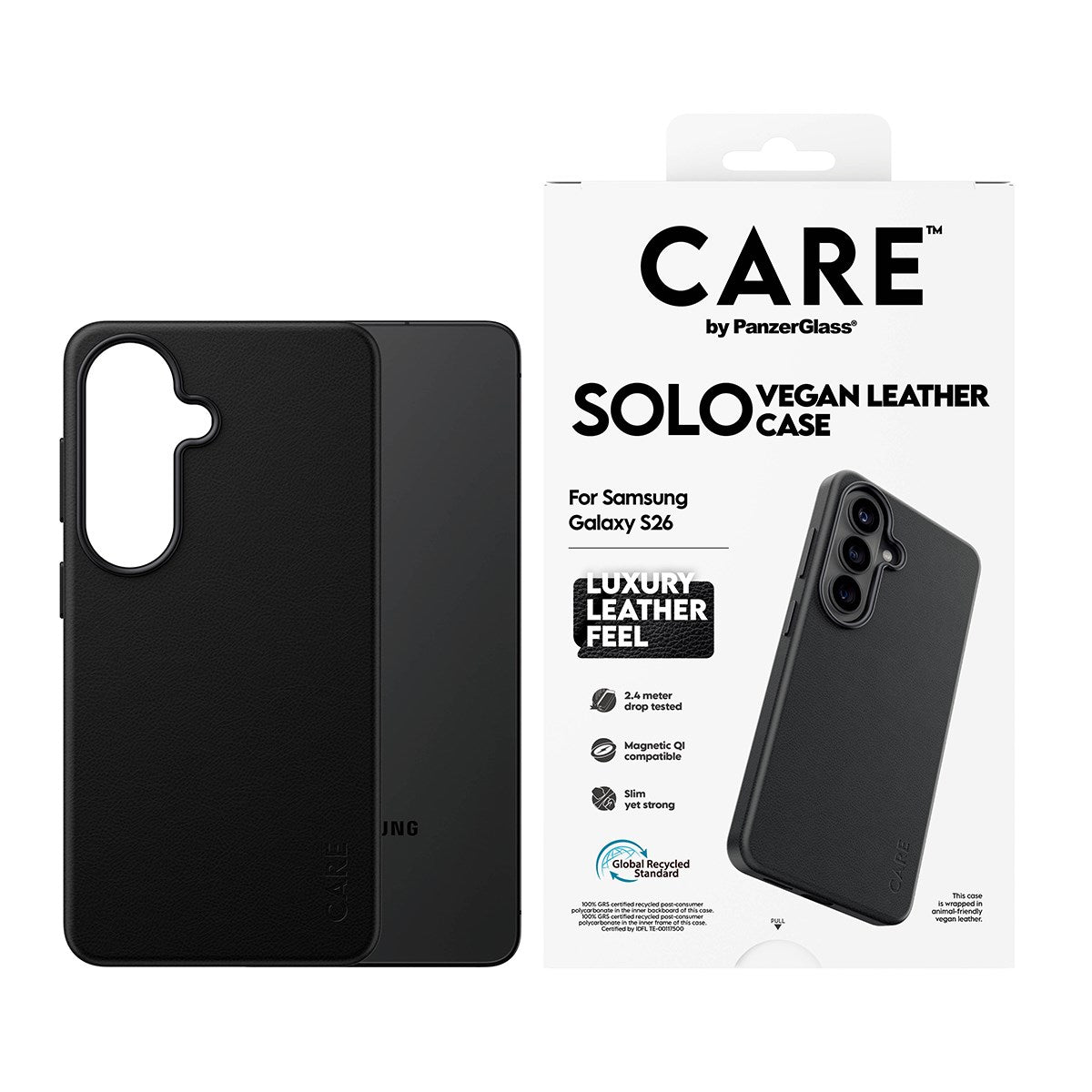 CARE™ by PanzerGlass® Solo Case Sort m. Qi Samsung Galaxy S26