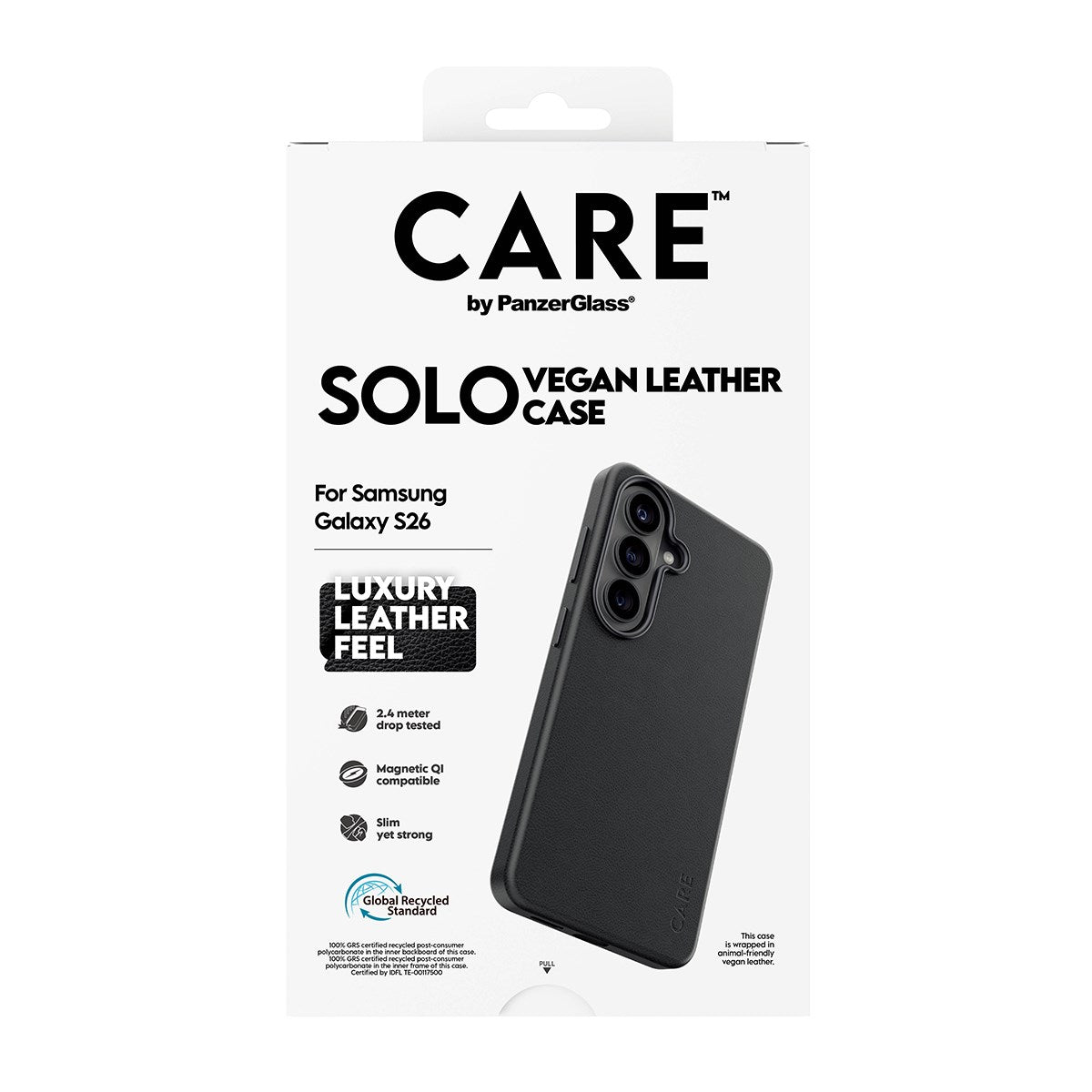CARE™ by PanzerGlass® Solo Case Sort m. Qi Samsung Galaxy S26
