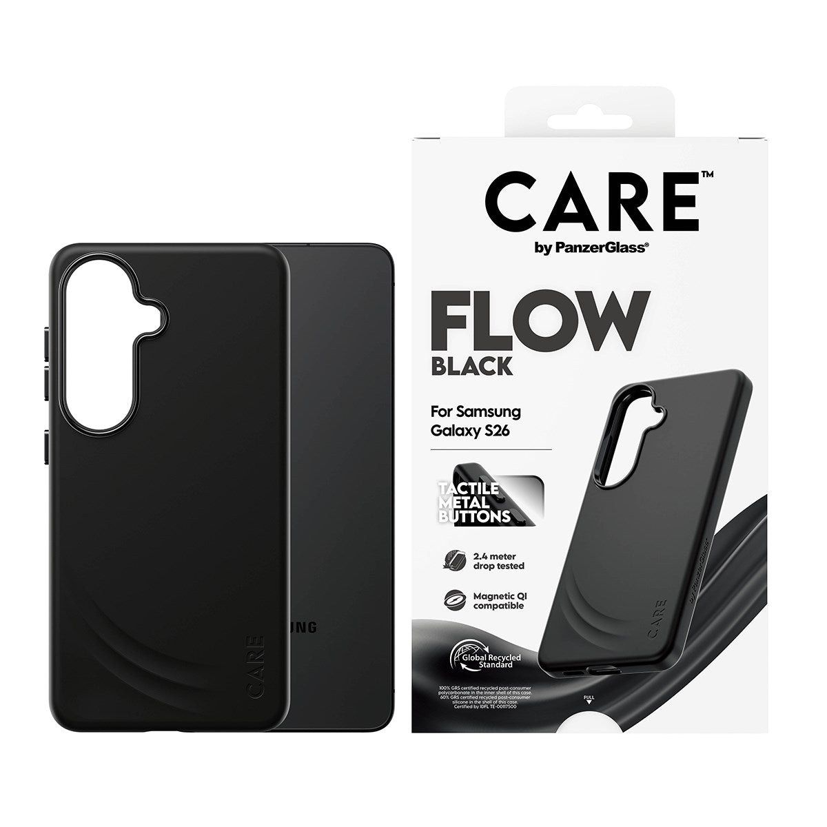 CARE™ by PanzerGlass® Flow Case Sort m. Qi Samsung Galaxy S26