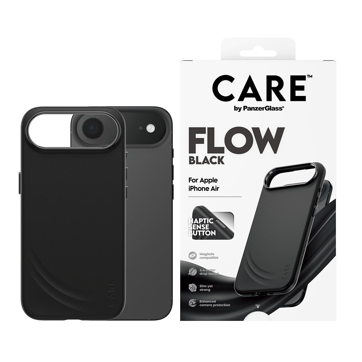 CARE by PanzerGlass® FLOW Case Sort m. Haptic Button & MagSafe iPhone Air
