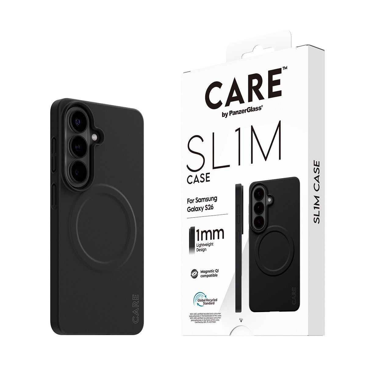 CARE™ by PanzerGlass® SL1M Case Sort m. Qi Samsung Galaxy S26