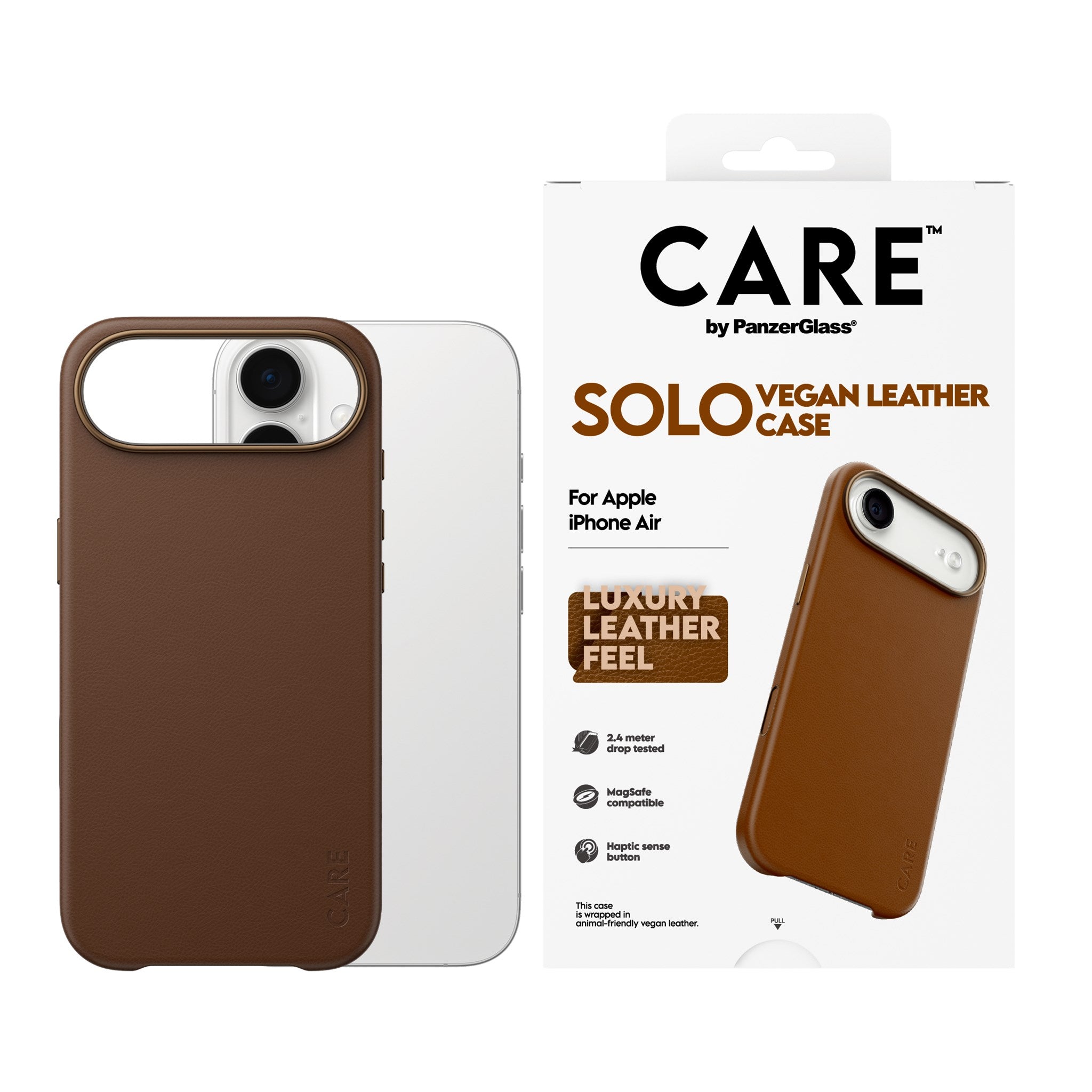 CARE™ by PanzerGlass® Solo Case Brun iPhone Air