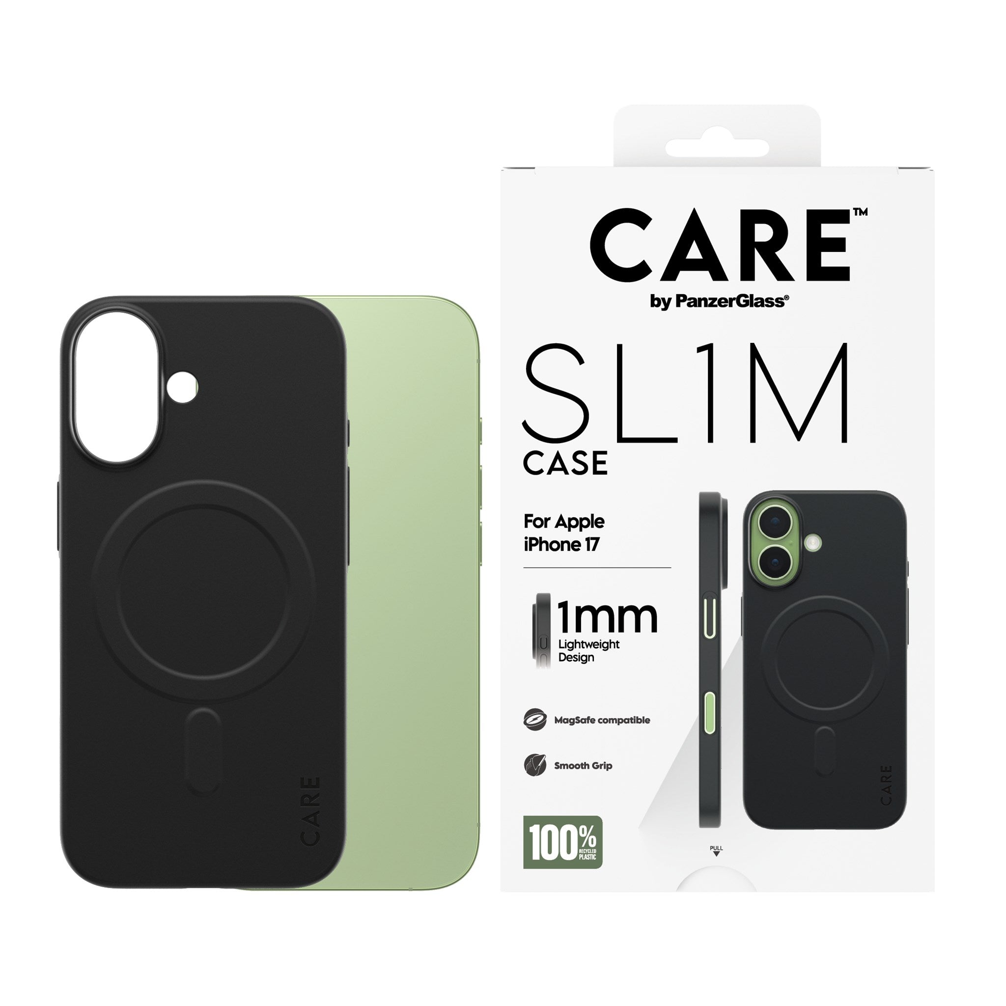 CARE™ by PanzerGlass® SL1M Case Sort m. MagSafe iPhone 17
