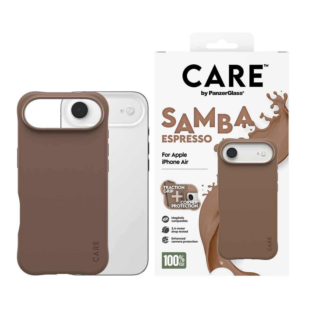 CARE by PanzerGlass® Samba Case Espresso m. MagSafe iPhone Air