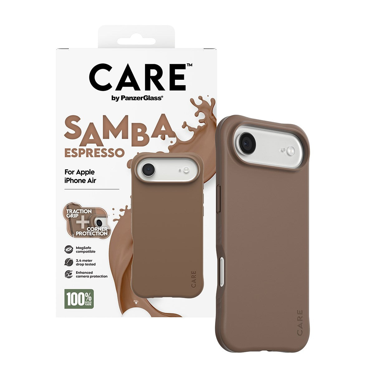 CARE by PanzerGlass® Samba Case Espresso m. MagSafe iPhone Air