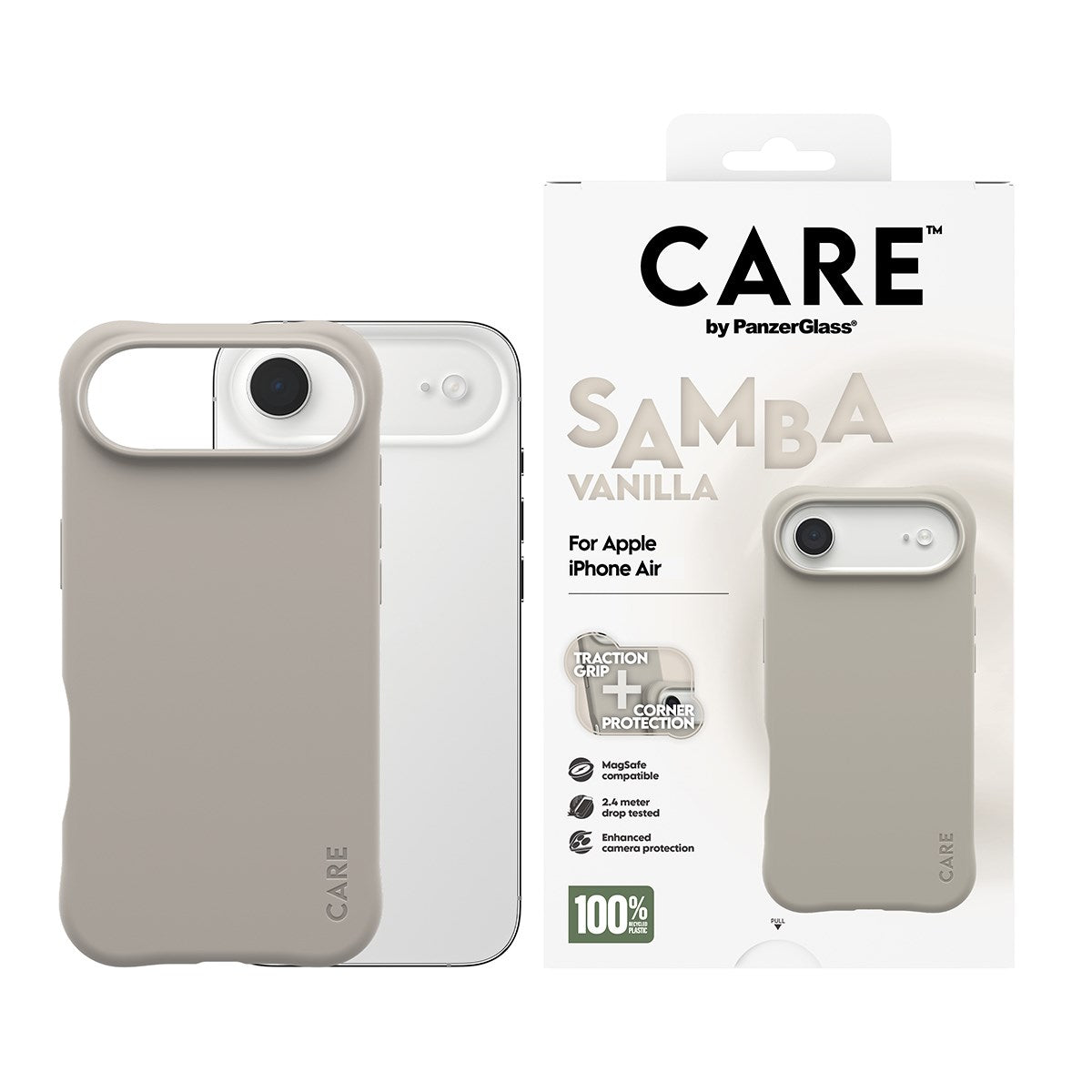 CARE by PanzerGlass® Samba Case Vanilla m. MagSafe iPhone Air