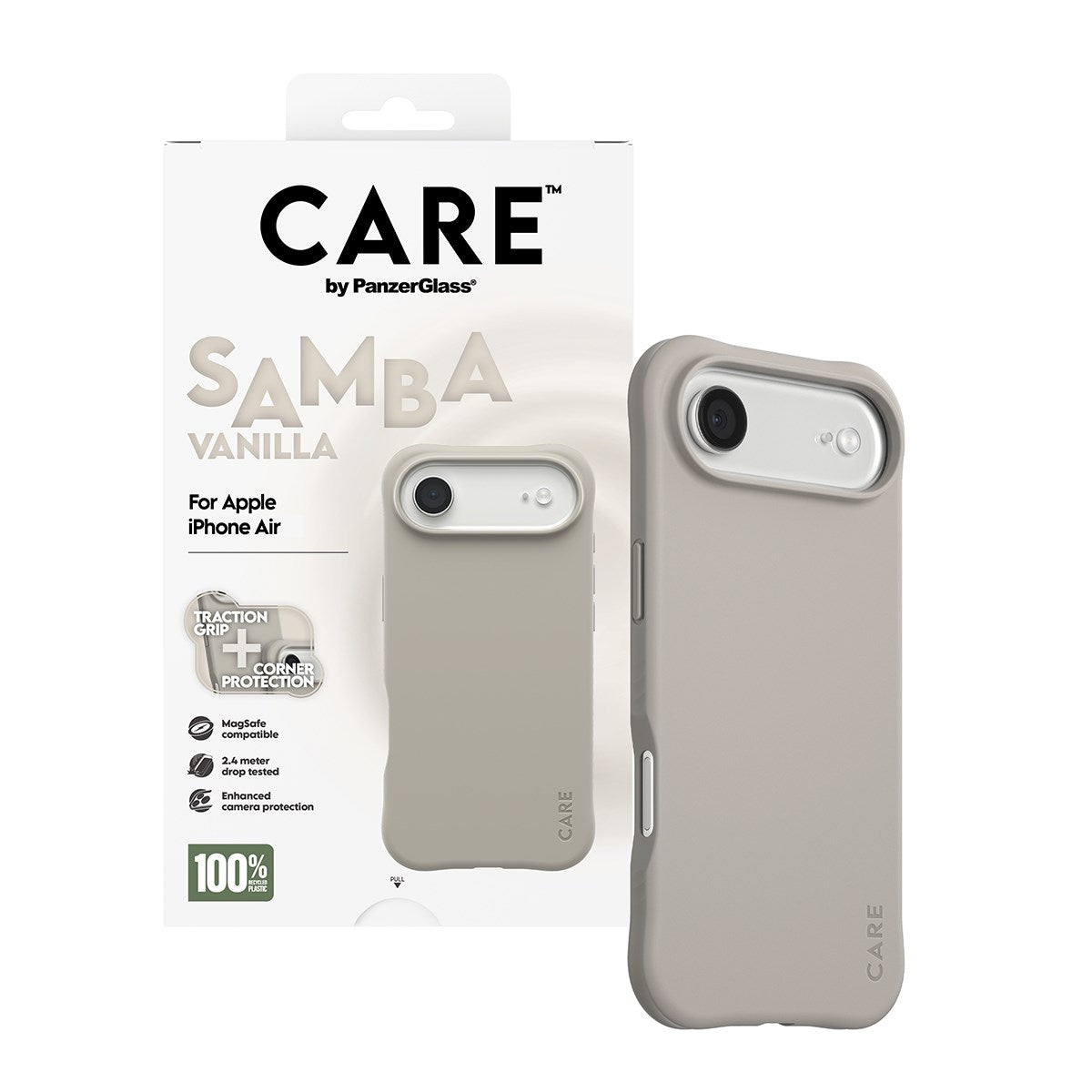 CARE by PanzerGlass® Samba Case Vanilla m. MagSafe iPhone Air