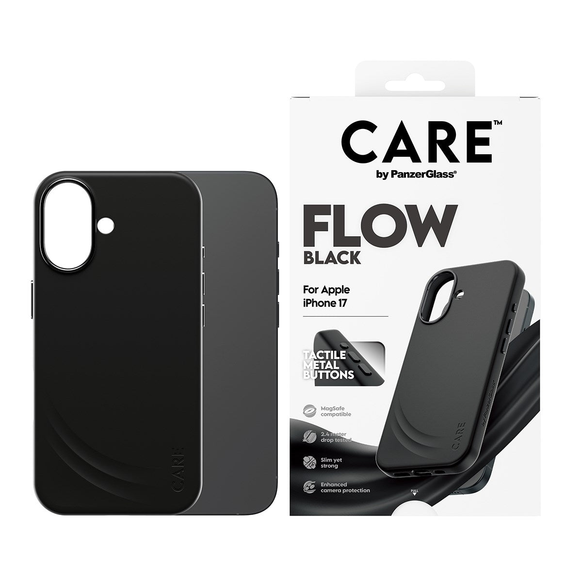 CARE by PanzerGlass® FLOW Case Sort m. MagSafe iPhone 17