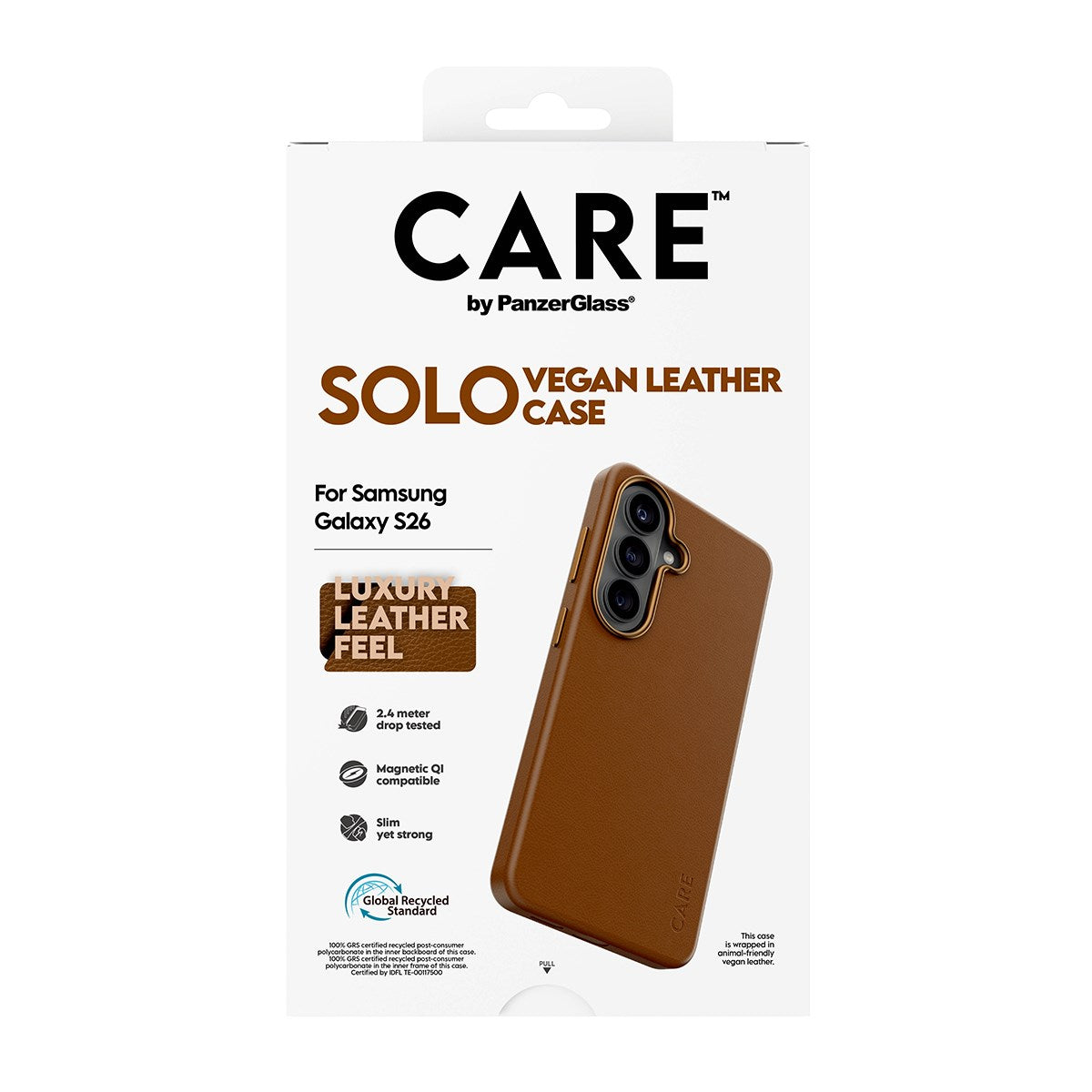 CARE™ by PanzerGlass® Solo Case Brun m. Qi Samsung Galaxy S26