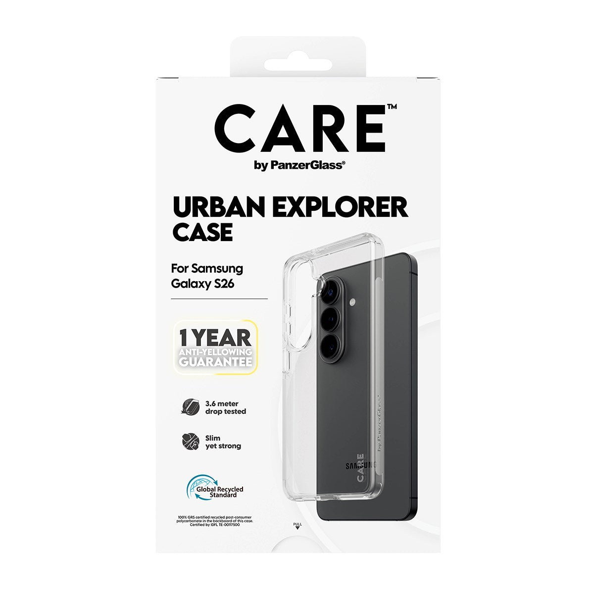 CARE™ by PanzerGlass® Urban Explorer Case Transparant Samsung Galaxy S26