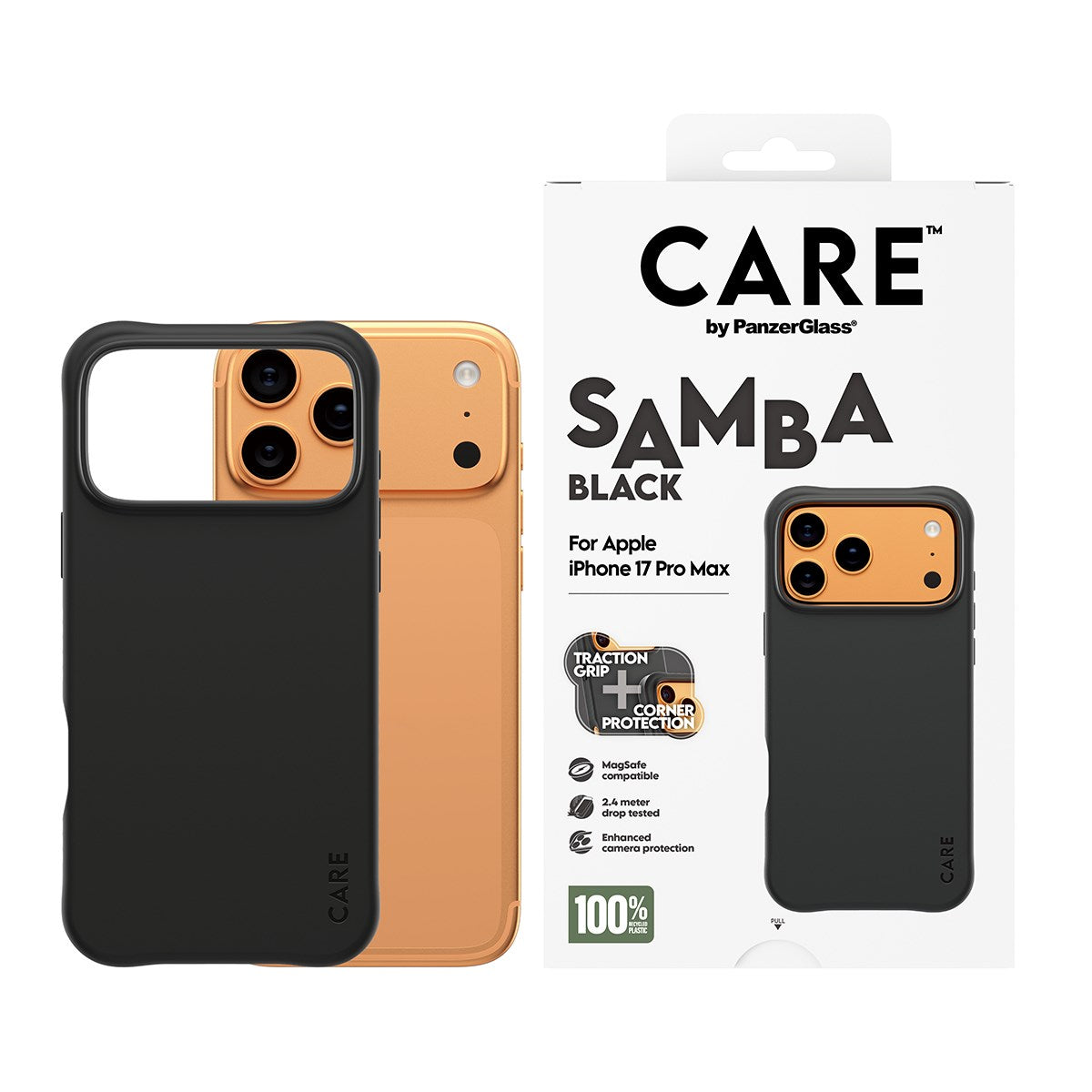 CARE™ by PanzerGlass® Samba Case Sort m. MagSafe iPhone 17 Pro Max