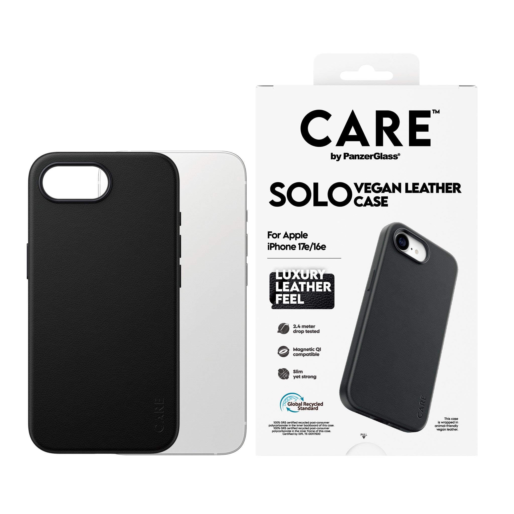 CARE™ by PanzerGlass® Solo Case Sort iPhone 17e | 16e