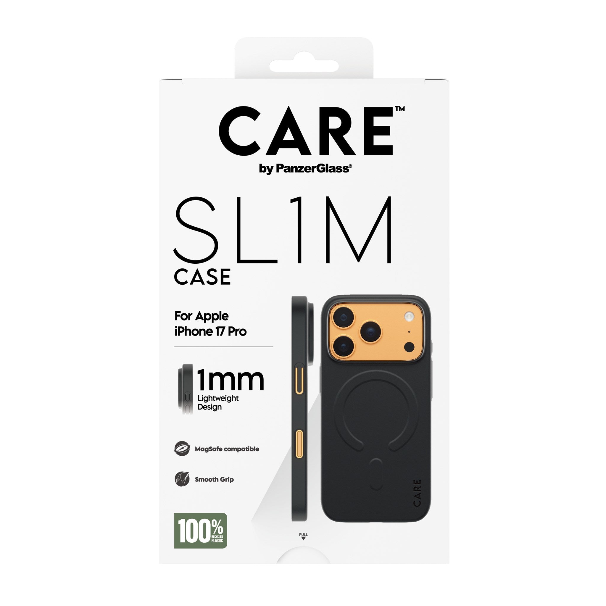 CARE™ by PanzerGlass® SL1M Case Sort m. MagSafe iPhone 17 Pro