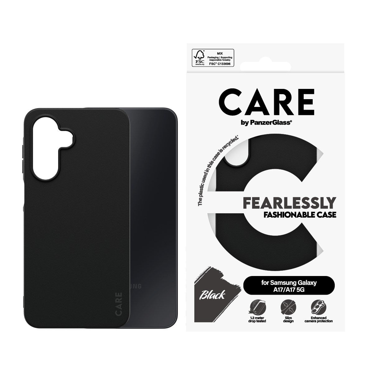 CARE™ by PanzerGlass® TPU Case Sort Samsung Galaxy M17 5G | A17 | A17 5G