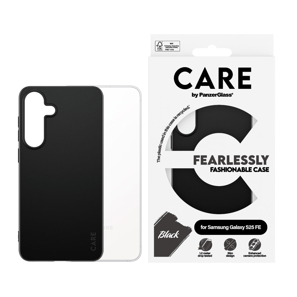 CARE™ by PanzerGlass® TPU Case Sort Samsung Galaxy S25 FE 5G