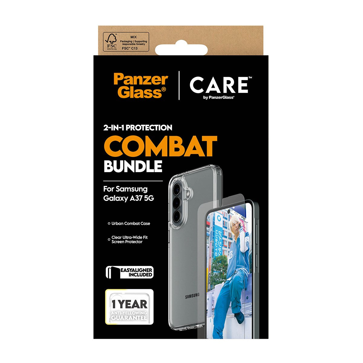 PanzerGlass® | CARE™ by PanzerGlass® 2-i-1 Combat Pakke Samsung Galaxy A37 5G