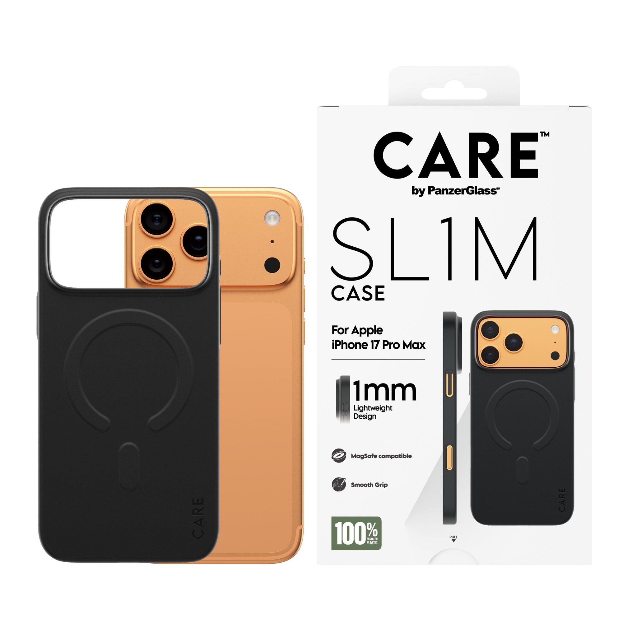 CARE™ by PanzerGlass® SL1M Case Sort m. MagSafe iPhone 17 Pro Max