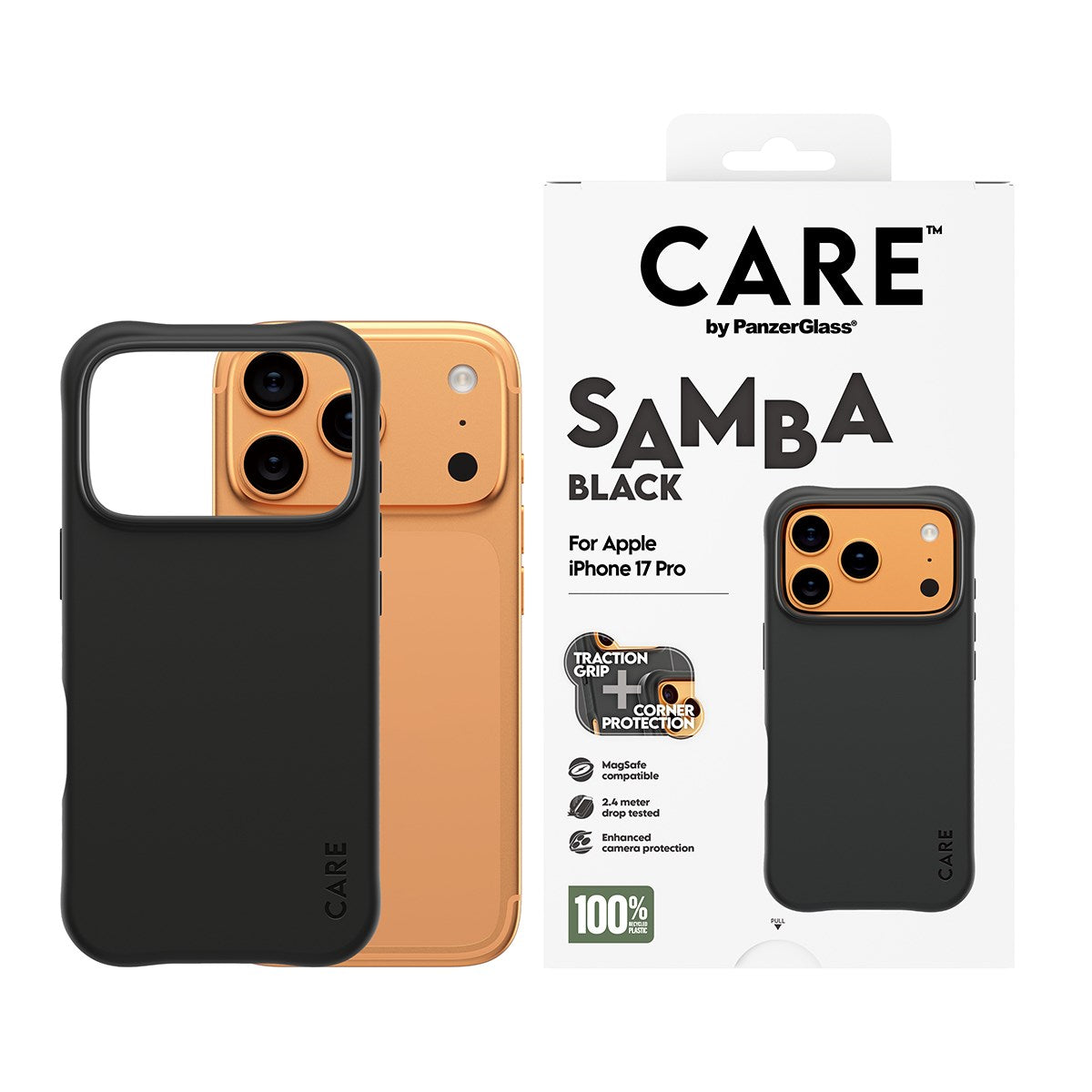 CARE by PanzerGlass® Samba Case Sort m. MagSafe iPhone 17 Pro