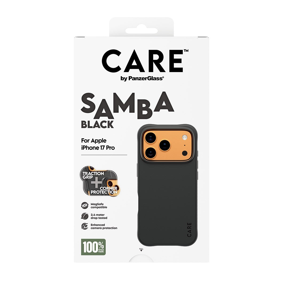 CARE by PanzerGlass® Samba Case Sort m. MagSafe iPhone 17 Pro