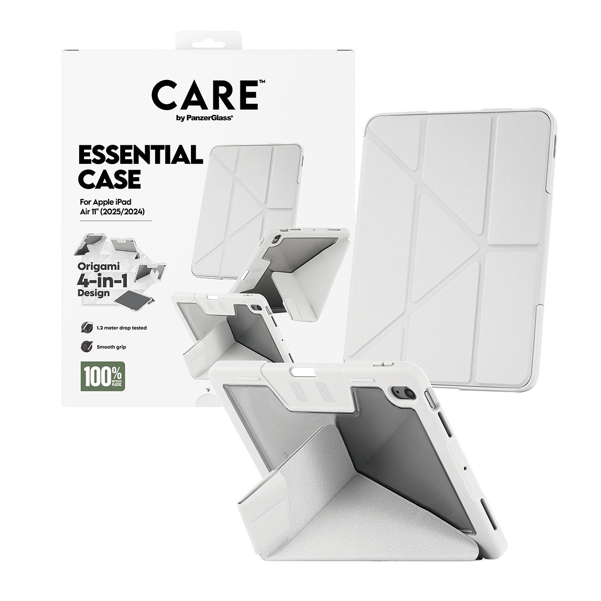 CARE by PanzerGlass® TPU Essential Case Lysegrå iPad Air 11