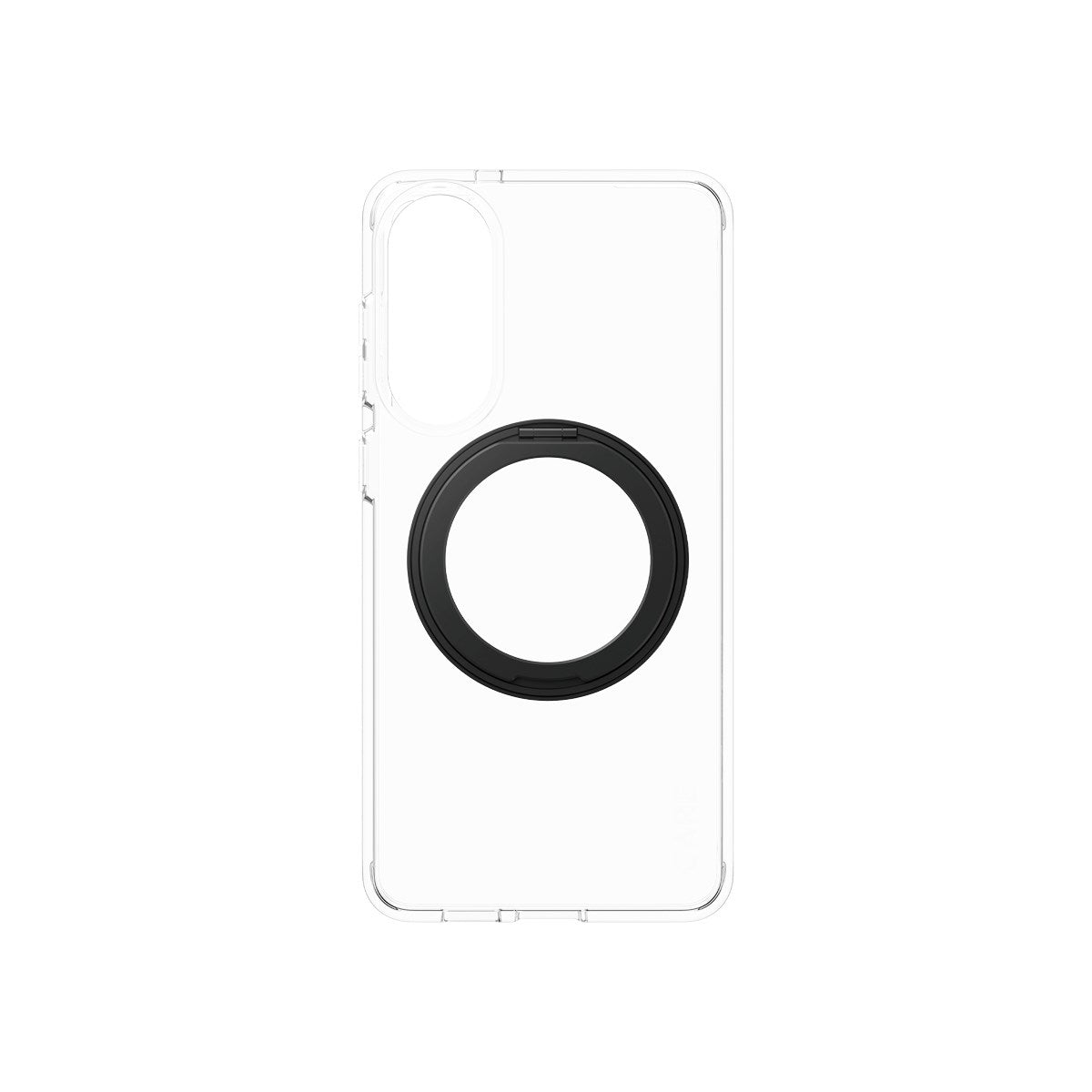 CARE by PanzerGlass® Case Transparent m. Sort Kickstand & Qi Compatible Samsung S25 Edge