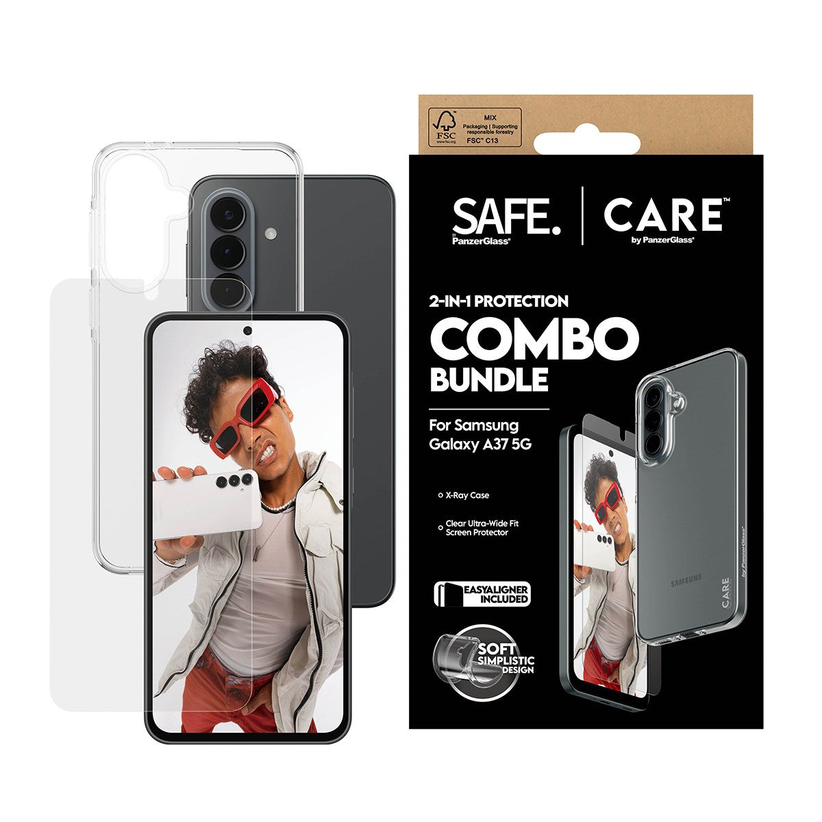 CARE™ by PanzerGlass® 2-in-1 Bundle Samsung Galaxy A37 5G