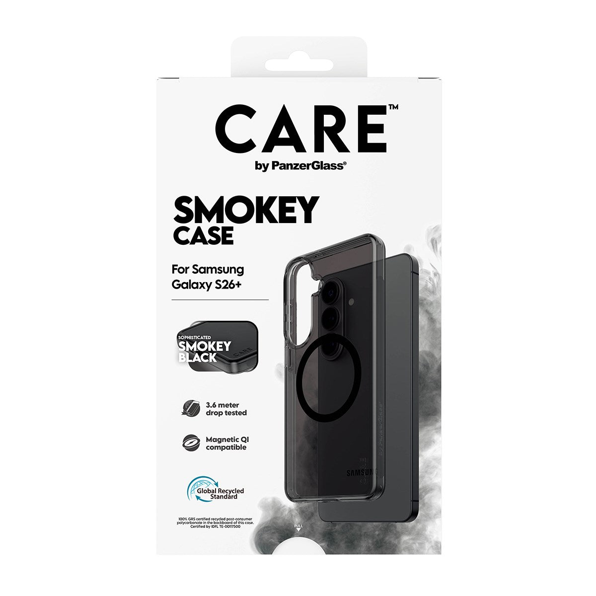 CARE™ by PanzerGlass® Smokey Case m. Sort Qi Samsung Galaxy S26+