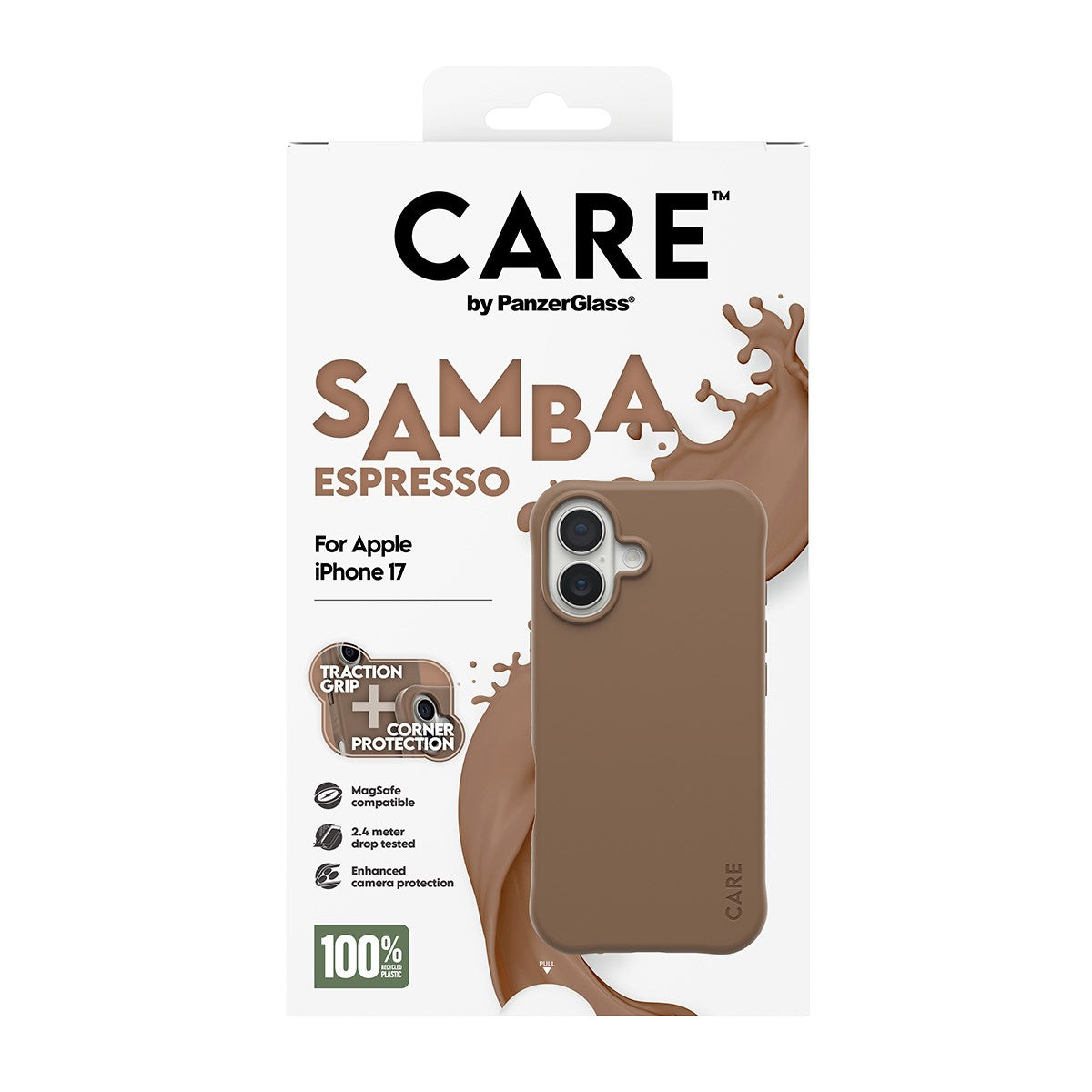 CARE by PanzerGlass® Samba Case Espresso m. MagSafe iPhone 17