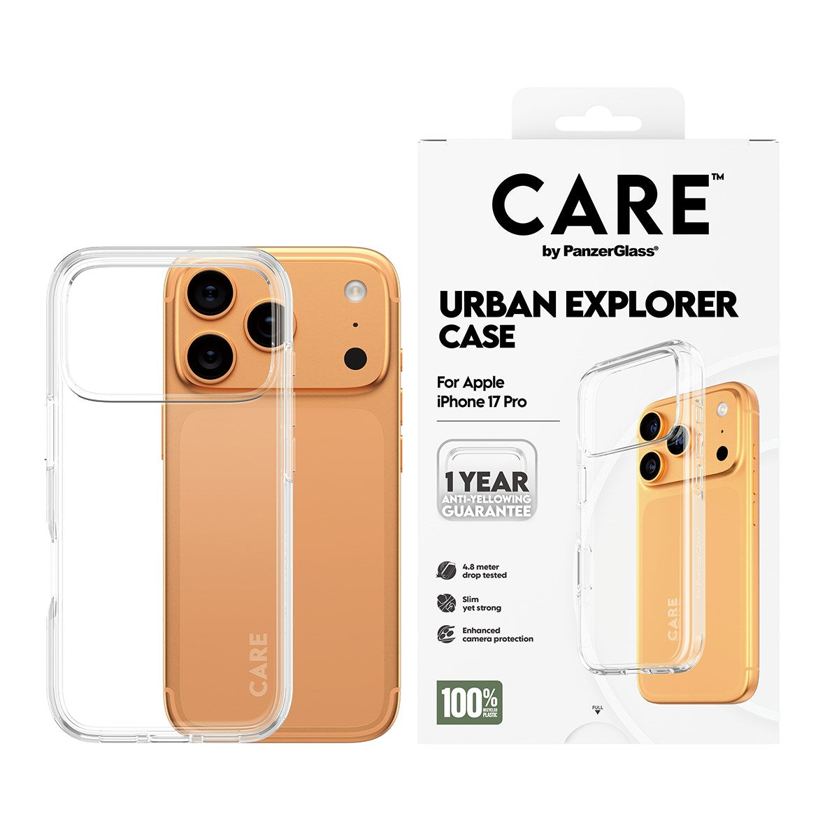 CARE by PanzerGlass® Urban Explorer Case Transparent iPhone 17 Pro