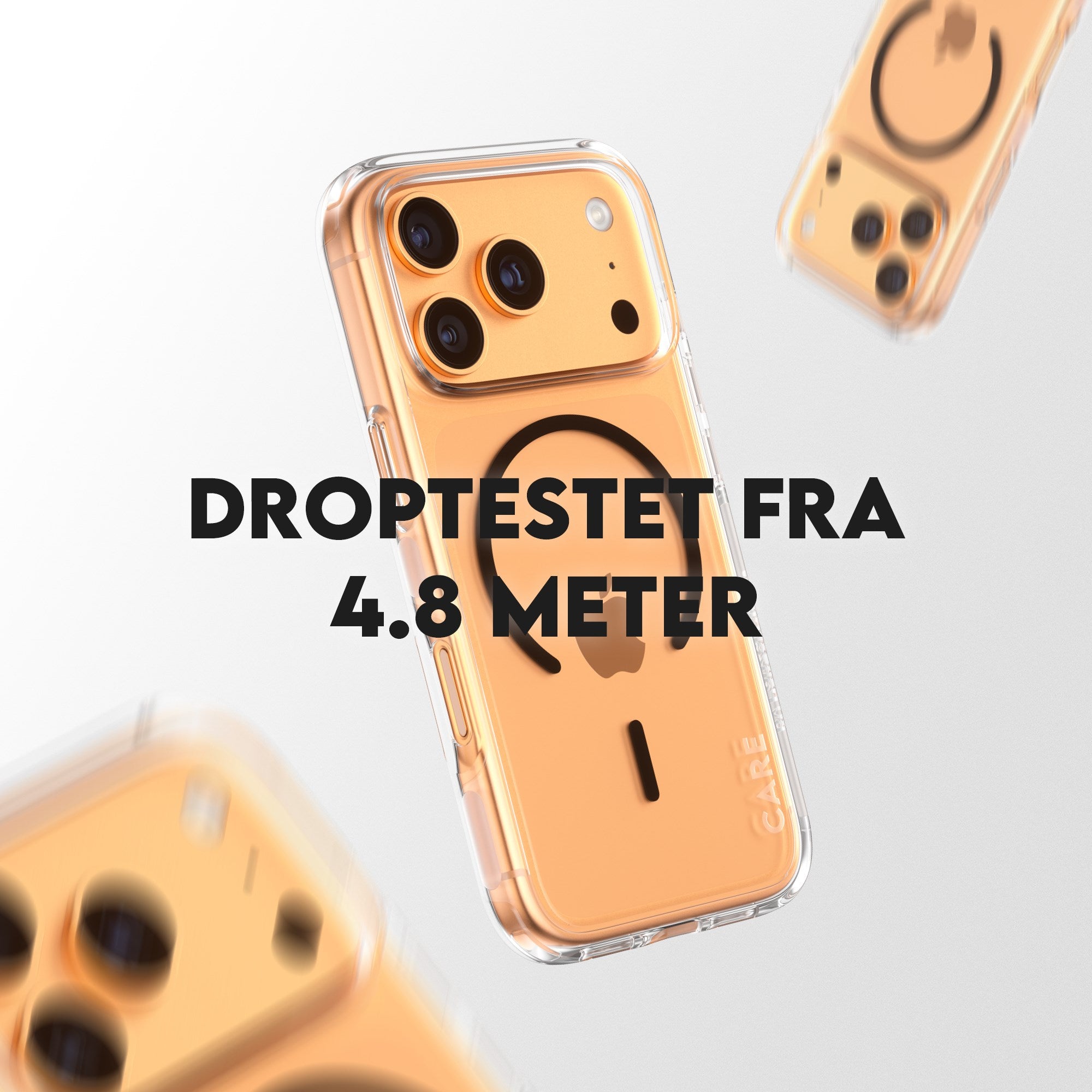 CARE™ by PanzerGlass® Urban Explorer Case Transparent m. Sort MagSafe iPhone 17 Pro