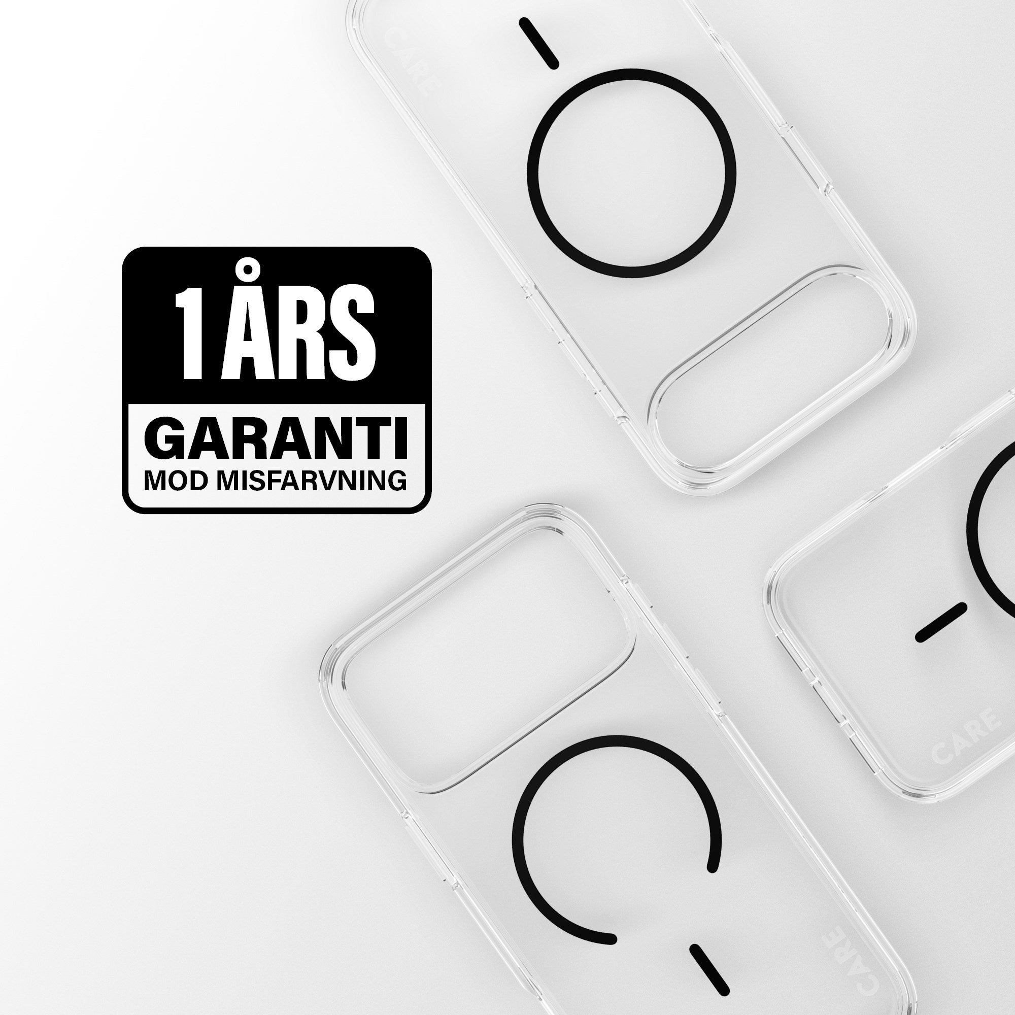 CARE™ by PanzerGlass® Urban Explorer Case Transparent m. Sort MagSafe iPhone 17 Pro