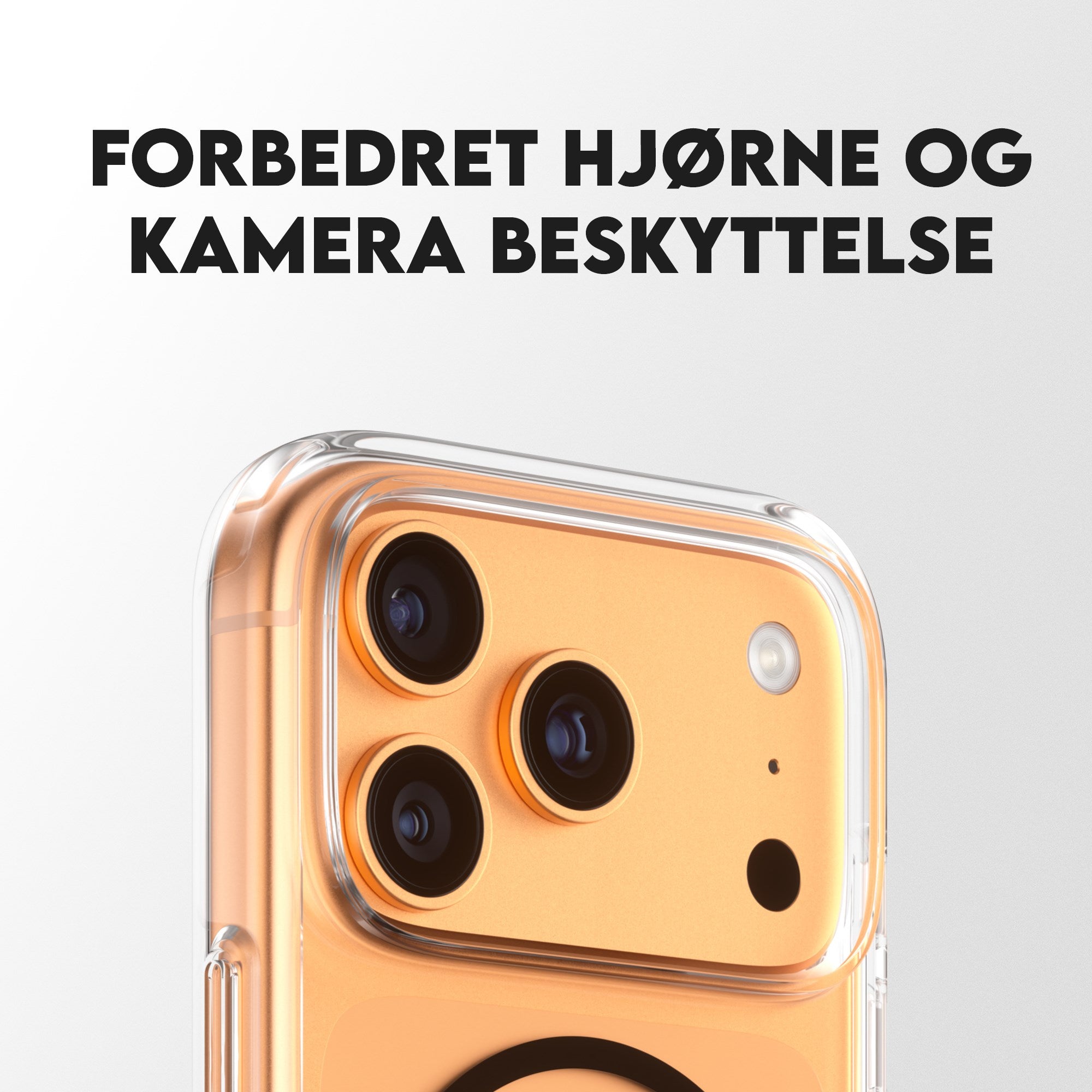 CARE™ by PanzerGlass® Urban Explorer Case Transparent m. Sort MagSafe iPhone 17 Pro