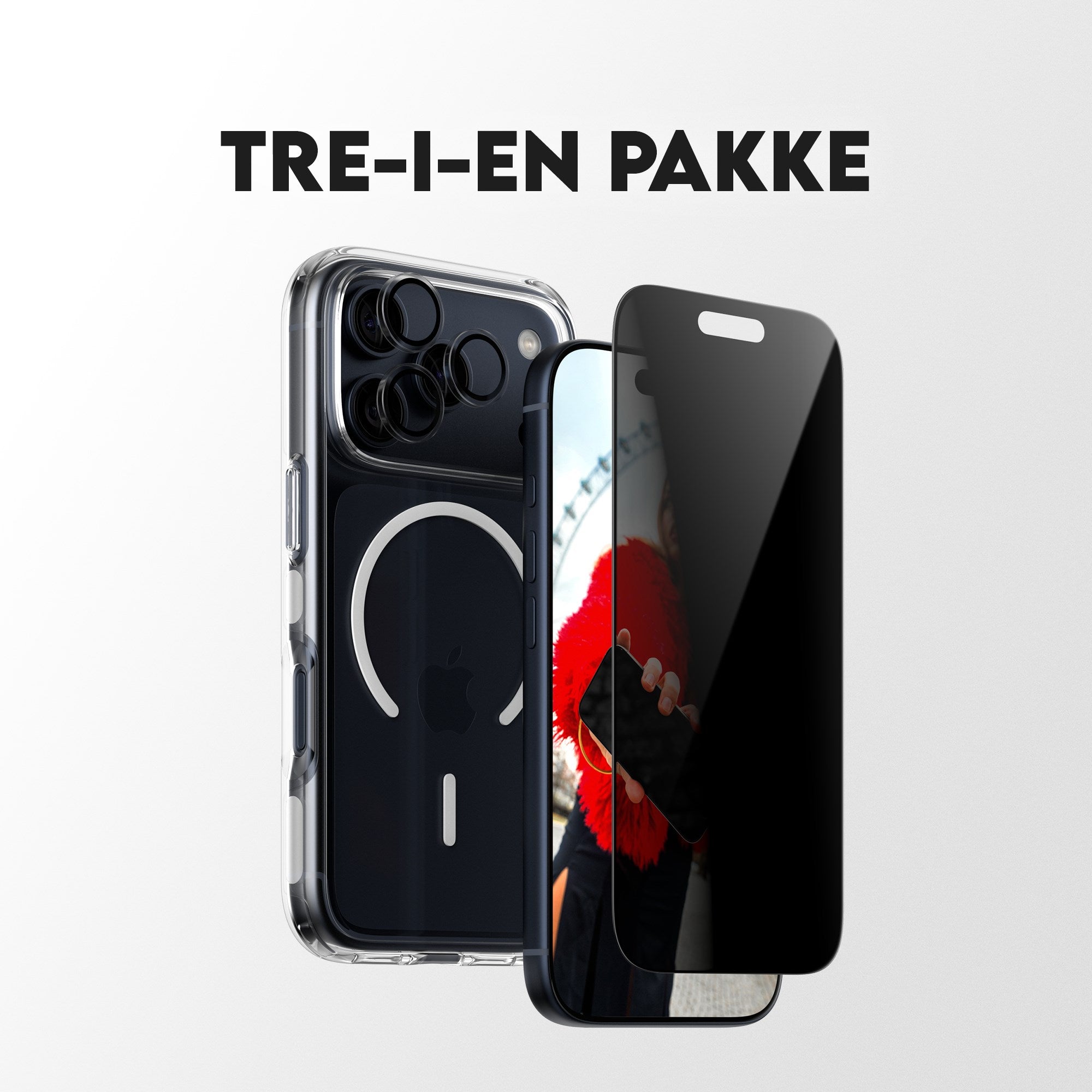 PanzerGlass® | CARE™ by PanzerGlass® 3-in-1 Privacy Pakke iPhone 17