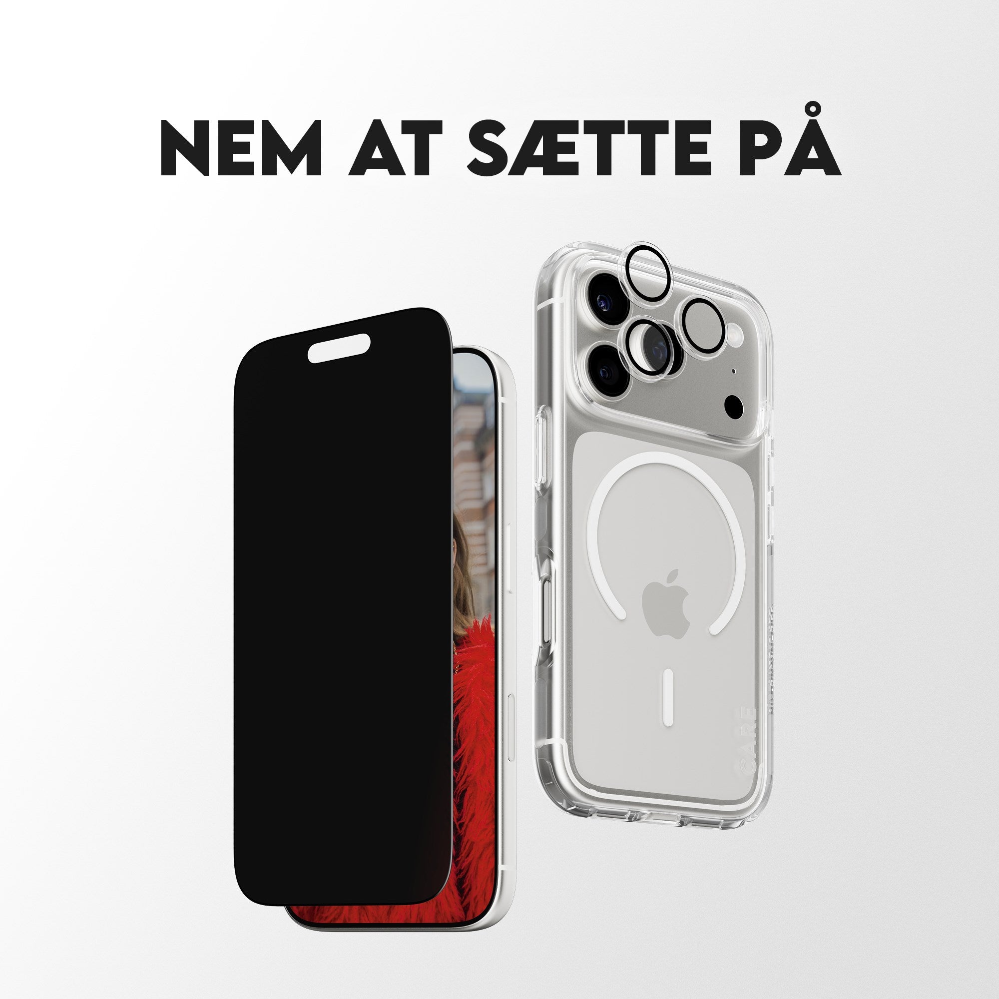 PanzerGlass® | CARE™ by PanzerGlass® 3-in-1 Privacy Pakke iPhone 17
