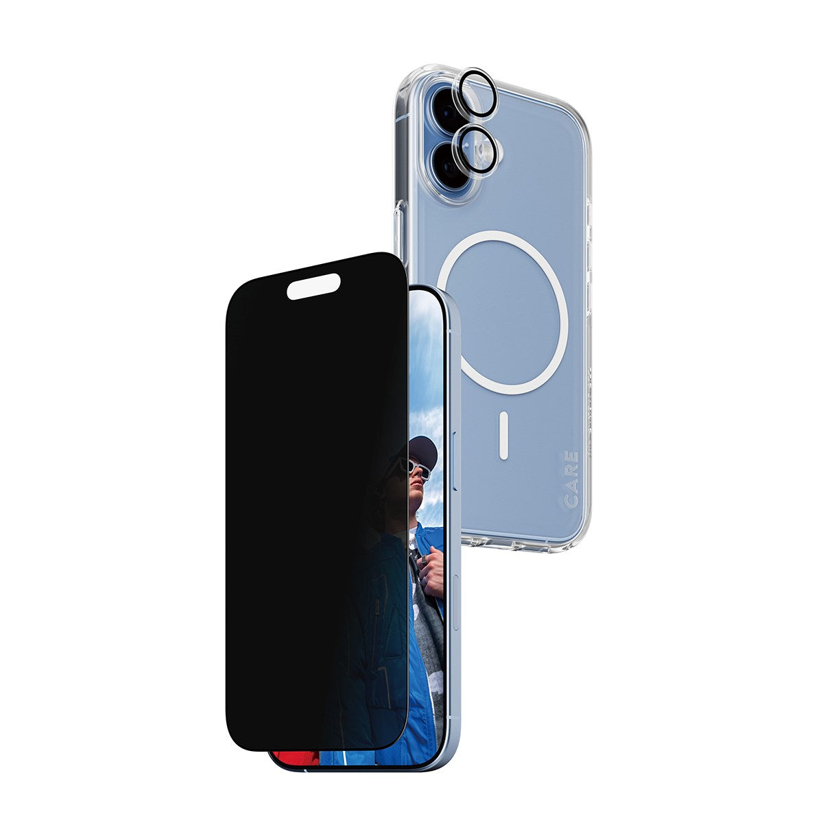 PanzerGlass® | CARE by PanzerGlass® Urban Explorer 3-in-1 Privacy Pakke iPhone 17