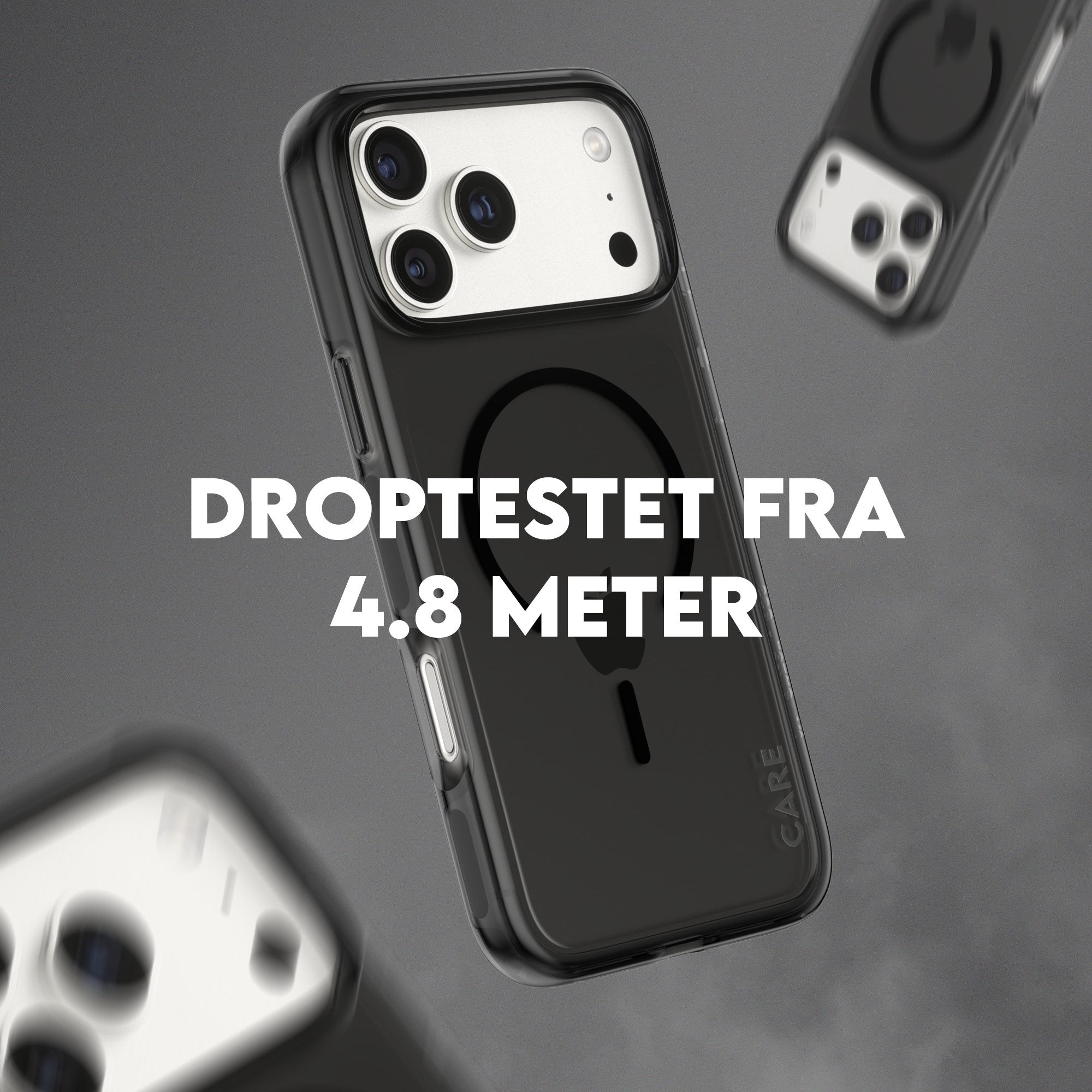 CARE™ by PanzerGlass® Smokey Case m. Sort MagSafe iPhone 17 Pro Max