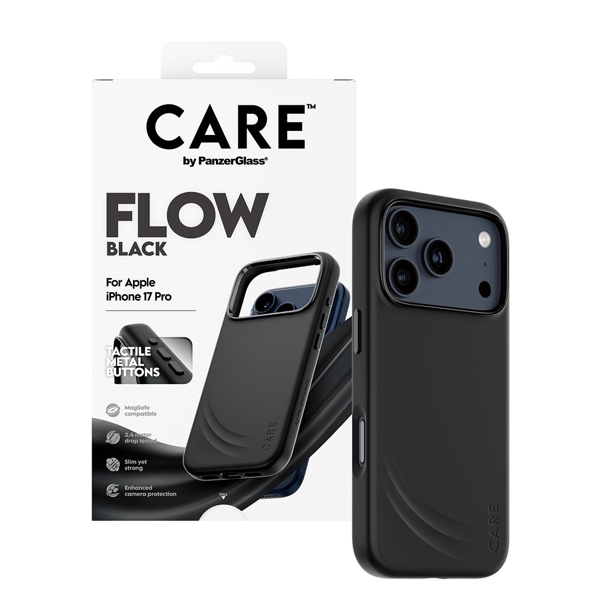 CARE by PanzerGlass® FLOW Case Sort m. MagSafe iPhone 17 Pro