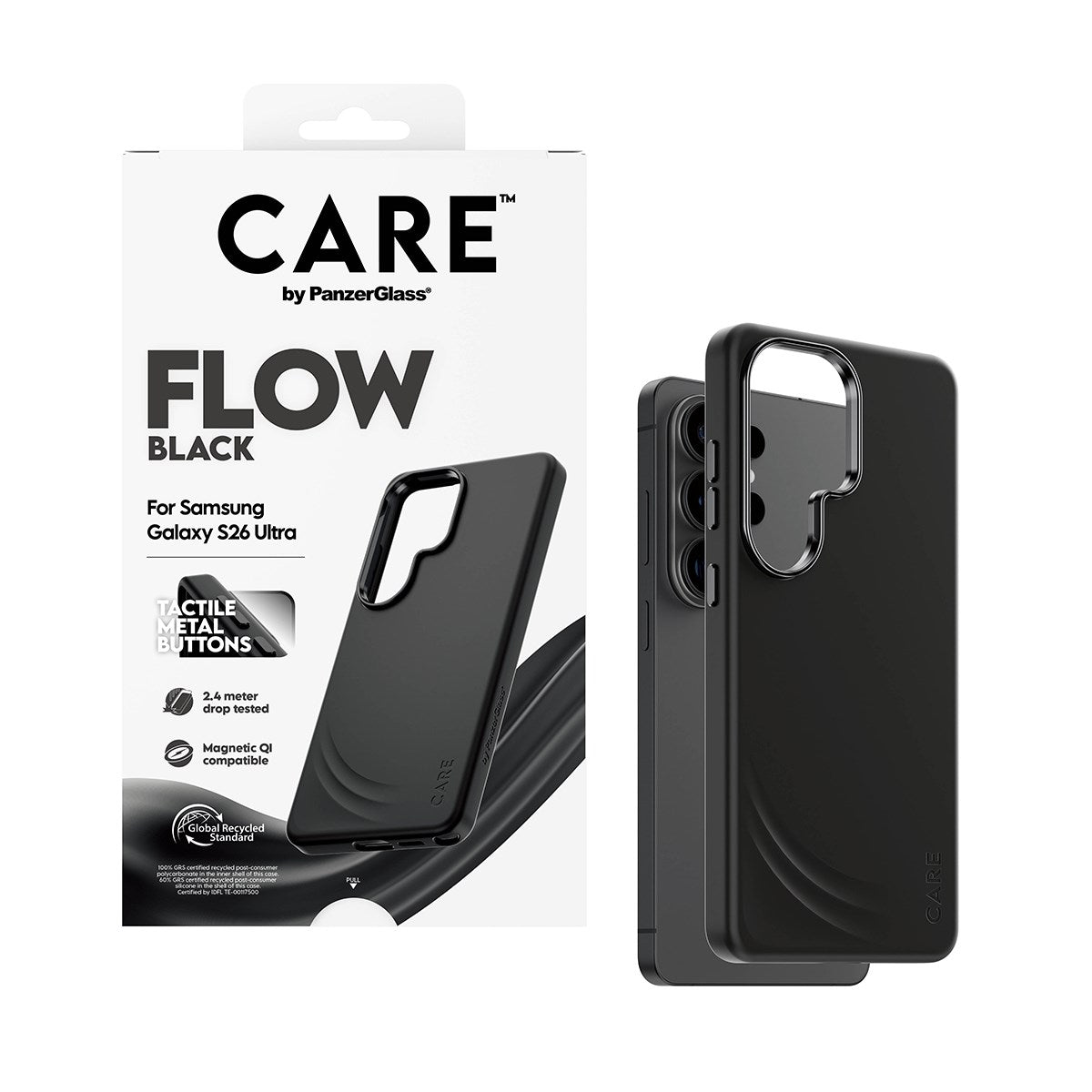 CARE™ by PanzerGlass® Flow Case Sort m. Qi Samsung Galaxy S26 Ultra
