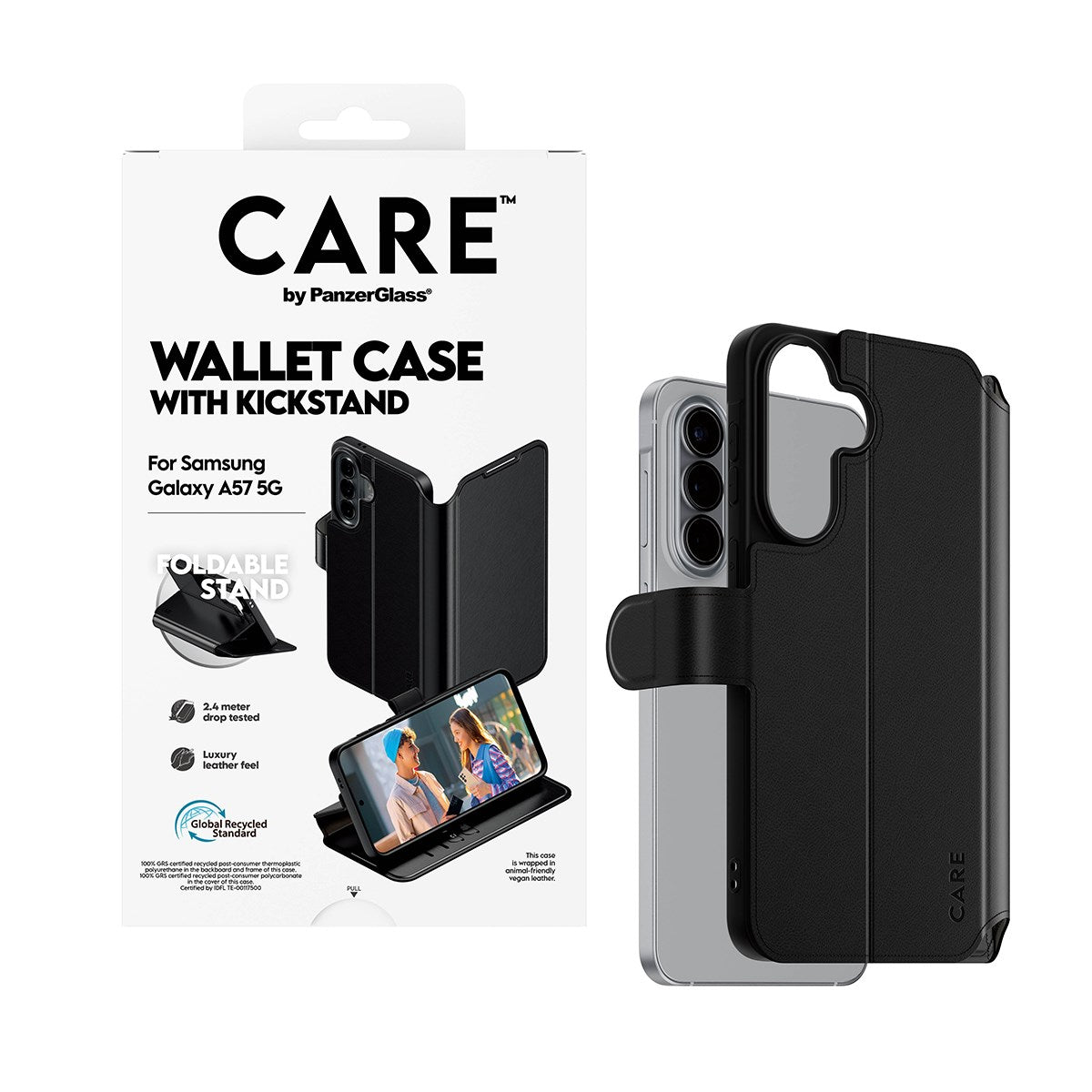 CARE™ by PanzerGlass® Wallet Case m. Kickstand Samsung Galaxy A57 5G