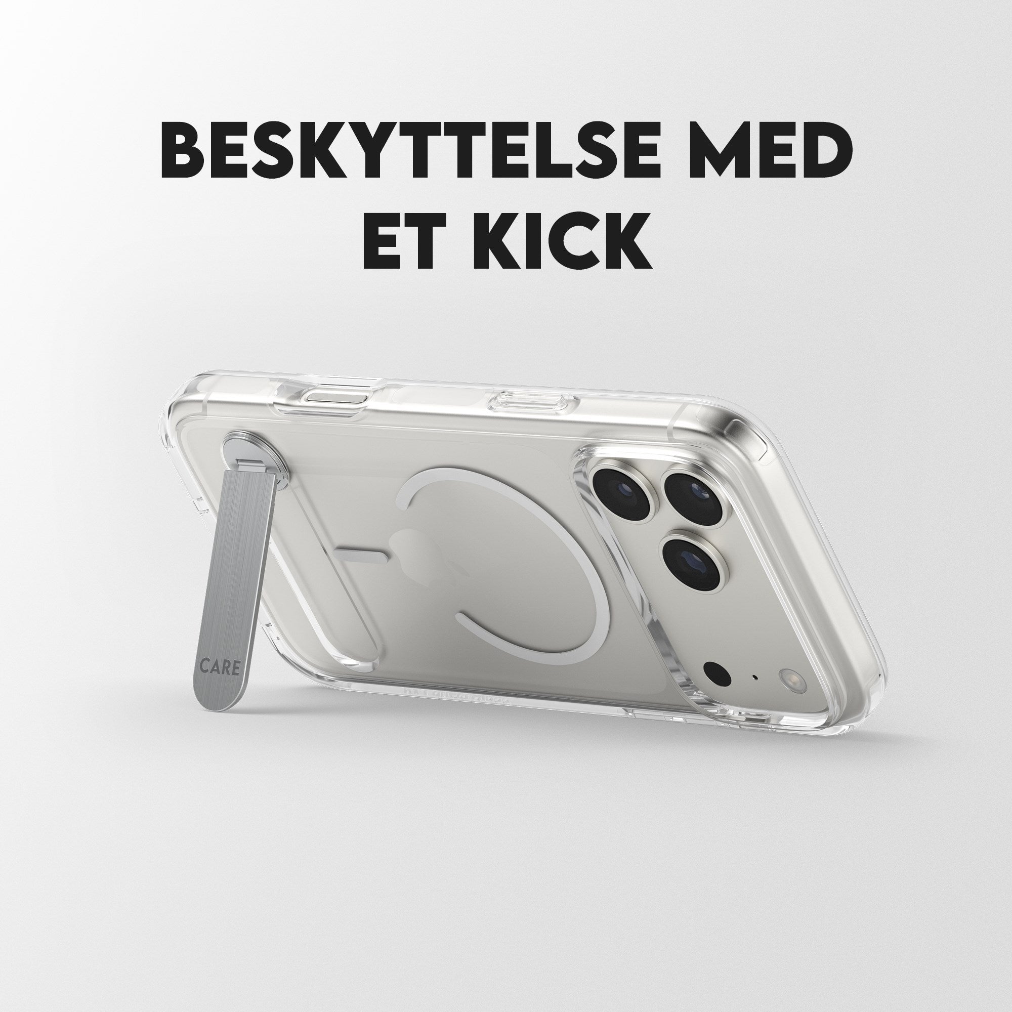 CARE™ by PanzerGlass® Case Transparent m. Kickstand & MagSafe iPhone 17 Pro Max
