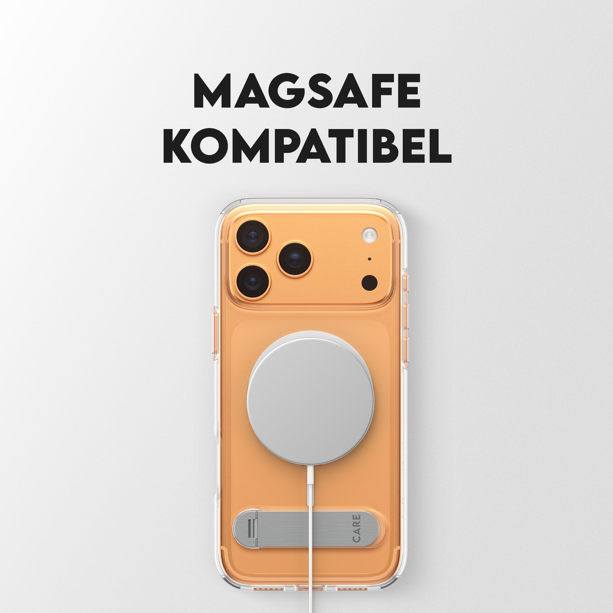 CARE™ by PanzerGlass® Case Transparent m. Kickstand & MagSafe iPhone 17 Pro Max