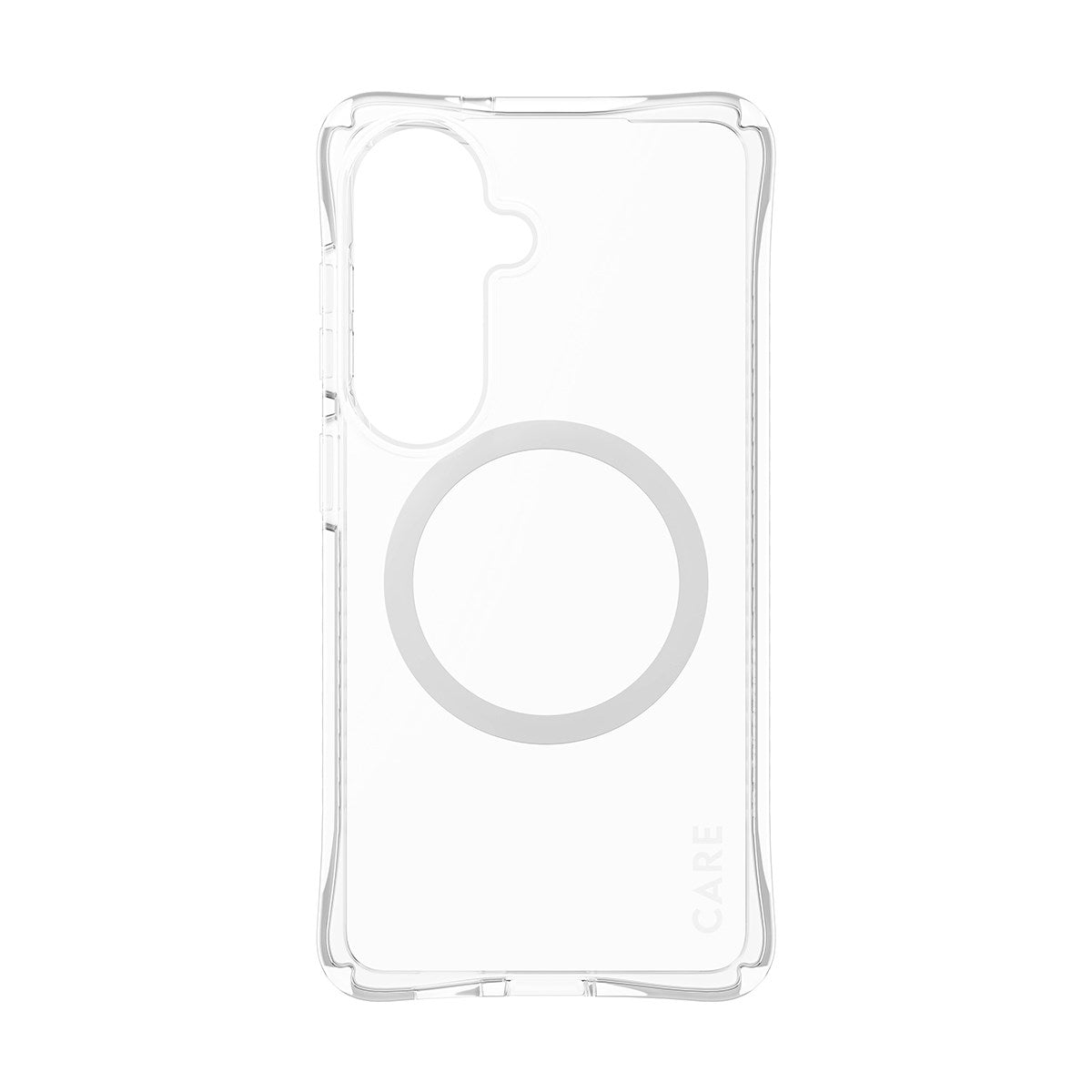 CARE™ by PanzerGlass® Samba Case Transparant m. Hvid Qi Samsung Galaxy S26