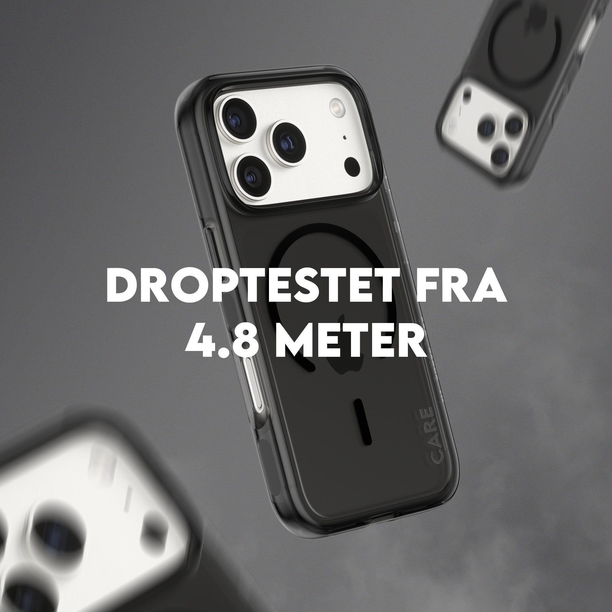 CARE™ by PanzerGlass® Smokey Case m. Sort MagSafe iPhone 17 Pro