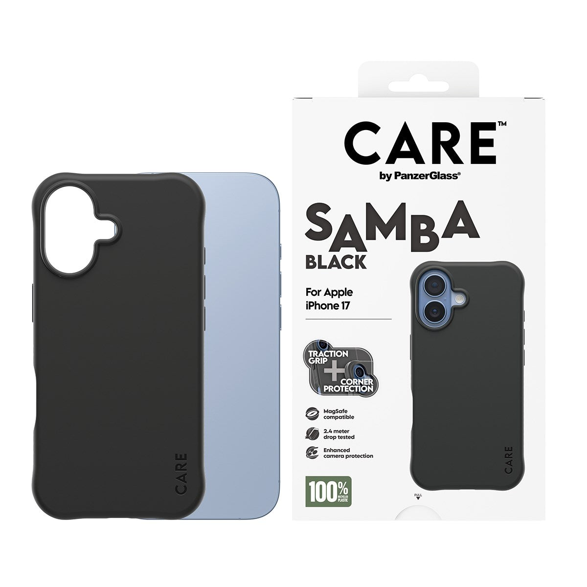 CARE by PanzerGlass® Samba Case Sort m. MagSafe iPhone 17