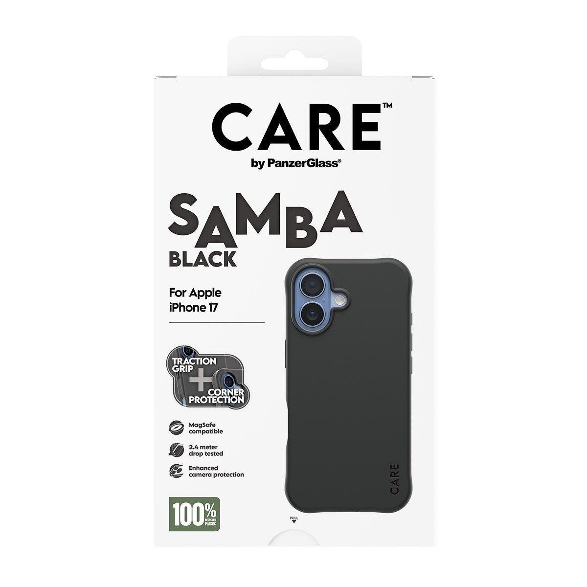 CARE by PanzerGlass® Samba Case Sort m. MagSafe iPhone 17