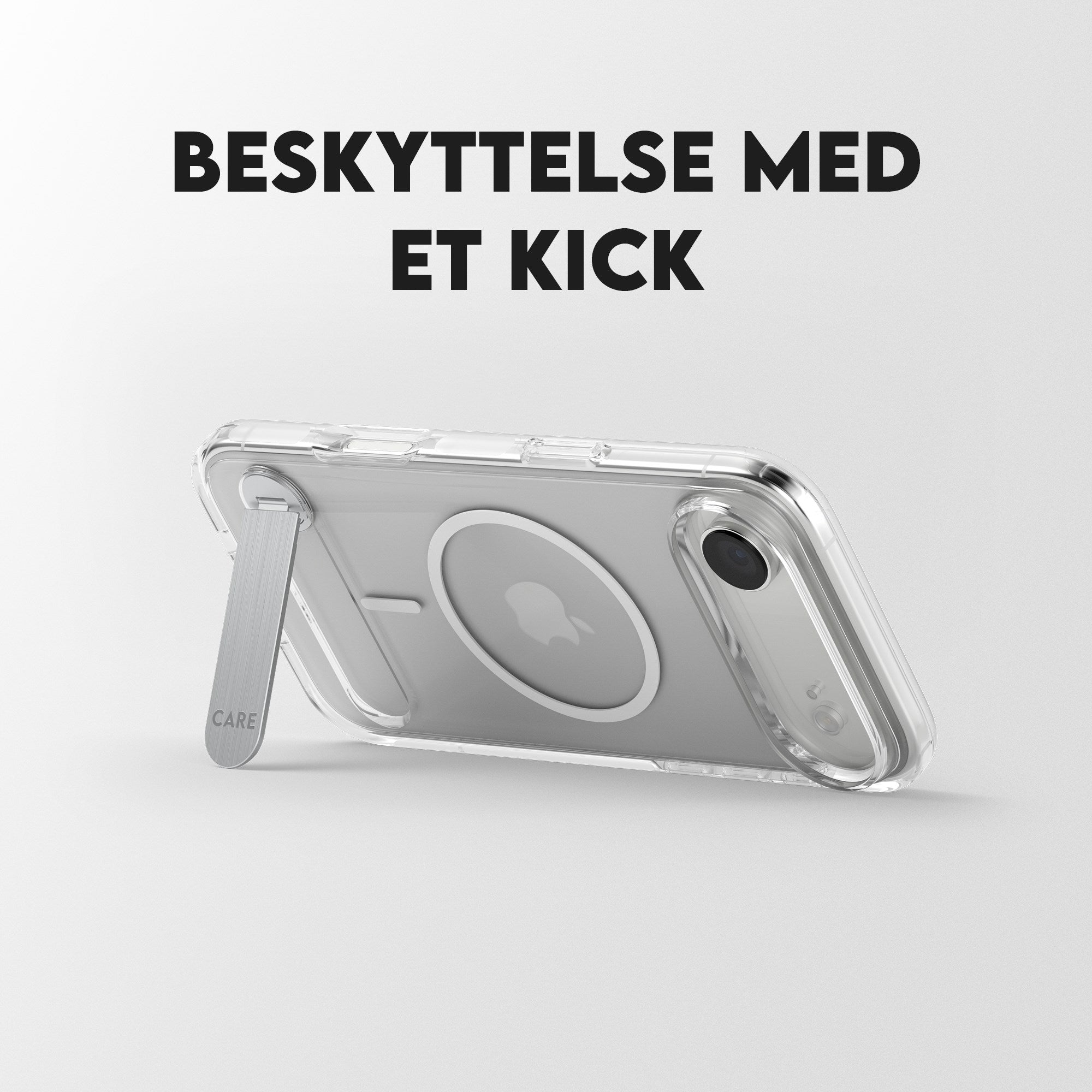 CARE™ by PanzerGlass® Kickstand Case Transparent m. MagSafe iPhone Air
